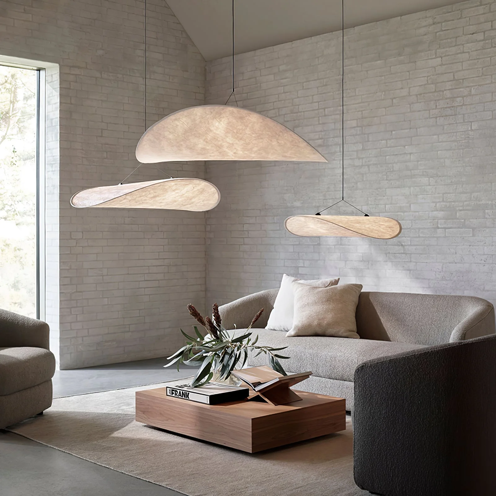 Sereca Paper & Glass Fiber Pendant Lamp - Image 135