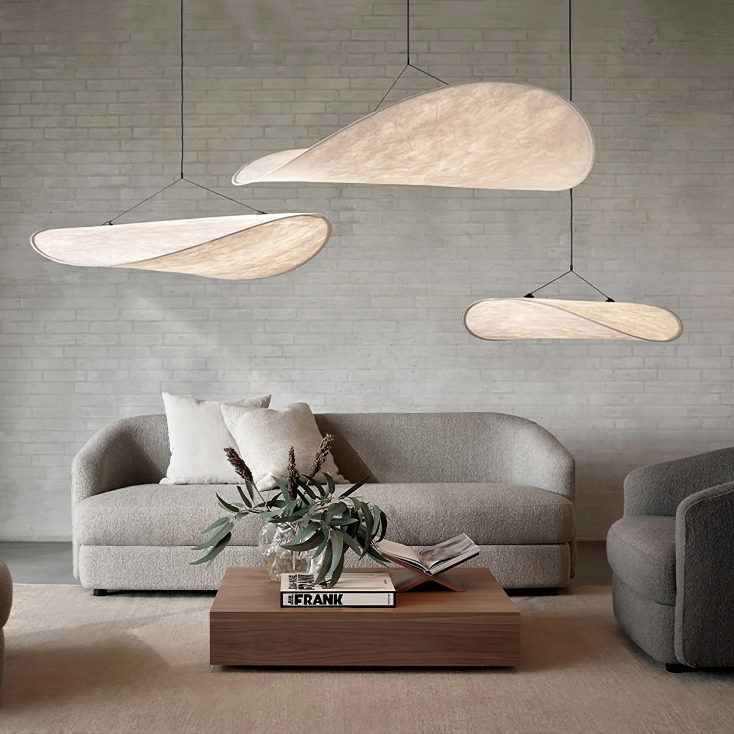 Sereca Paper & Glass Fiber Pendant Lamp - Image 136
