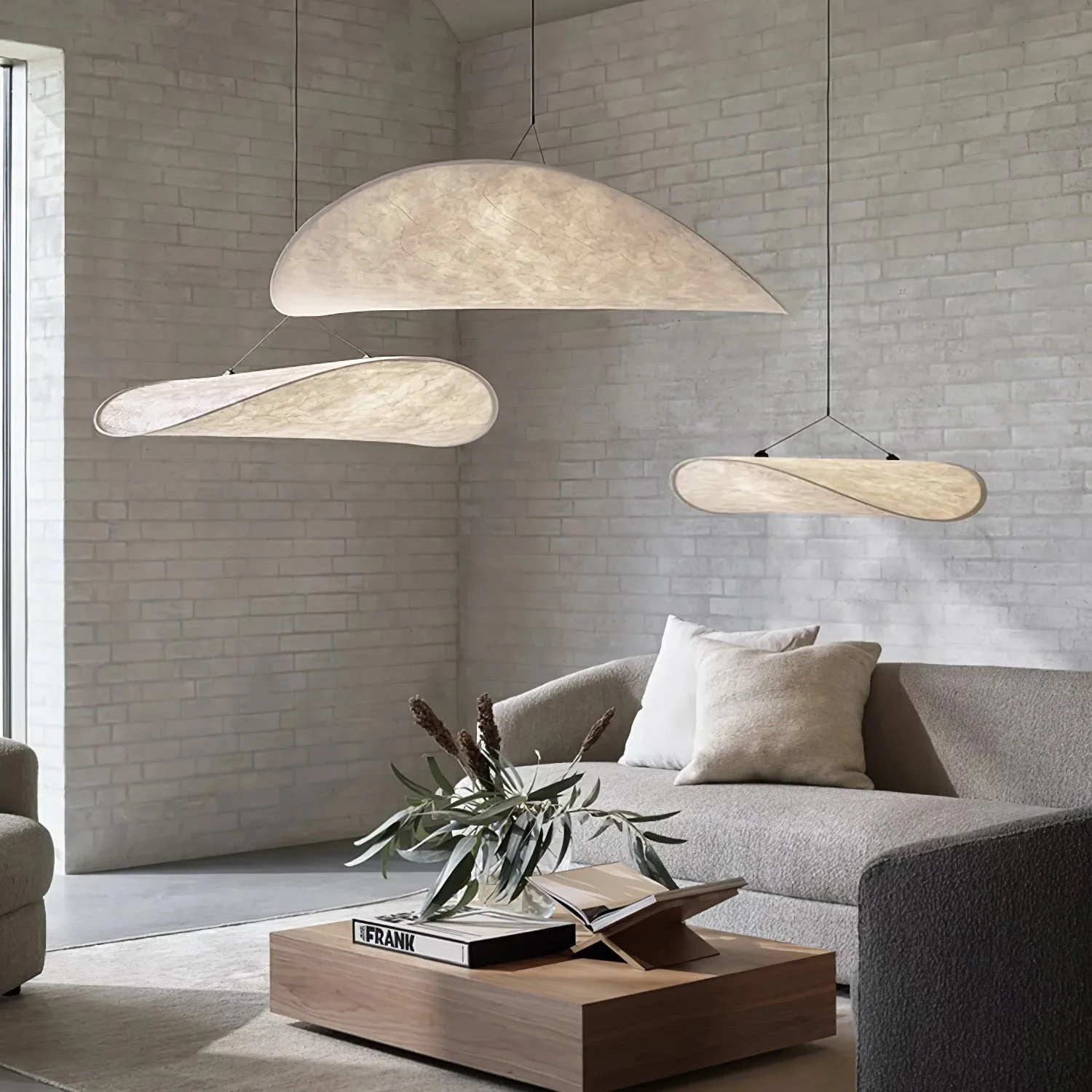 Sereca Paper & Glass Fiber Pendant Lamp - Image 148