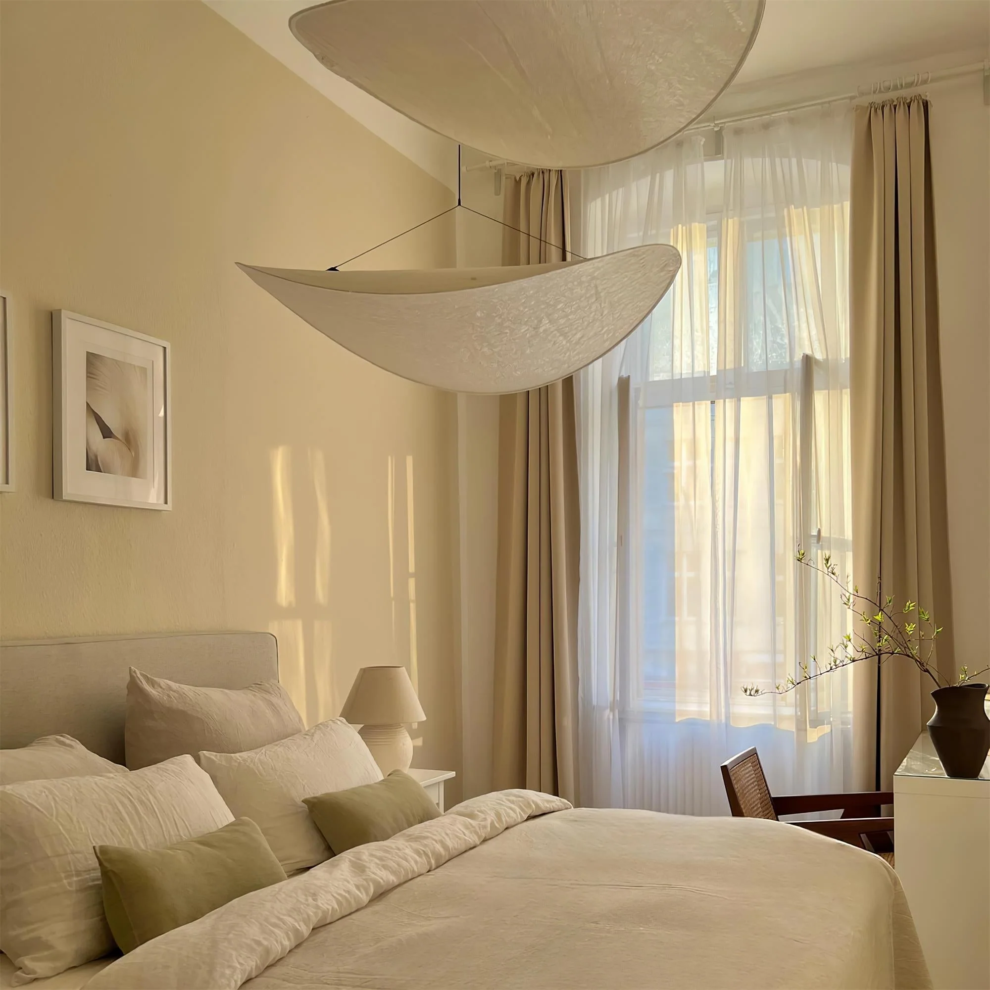 Sereca Paper & Glass Fiber Pendant Lamp - Image 15