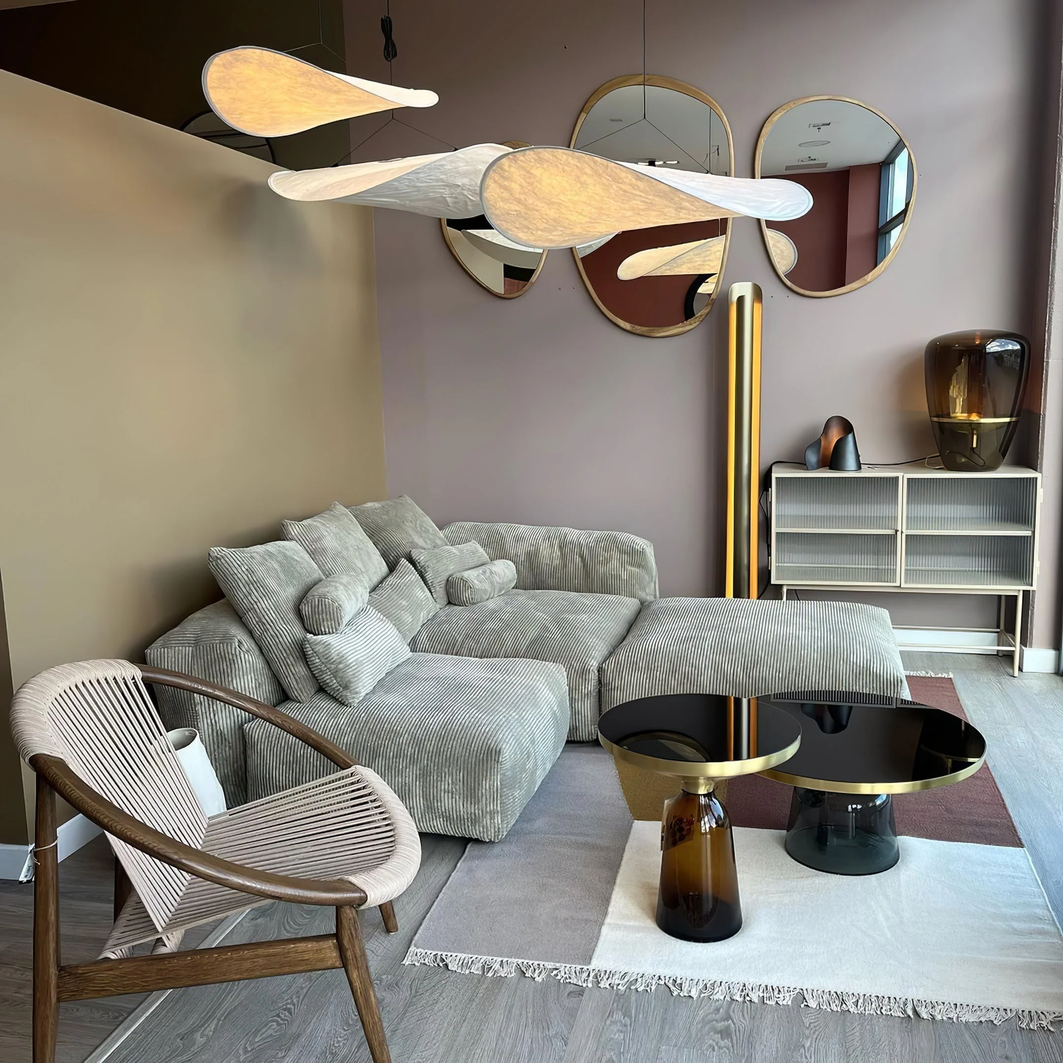 Sereca Paper & Glass Fiber Pendant Lamp - Image 153