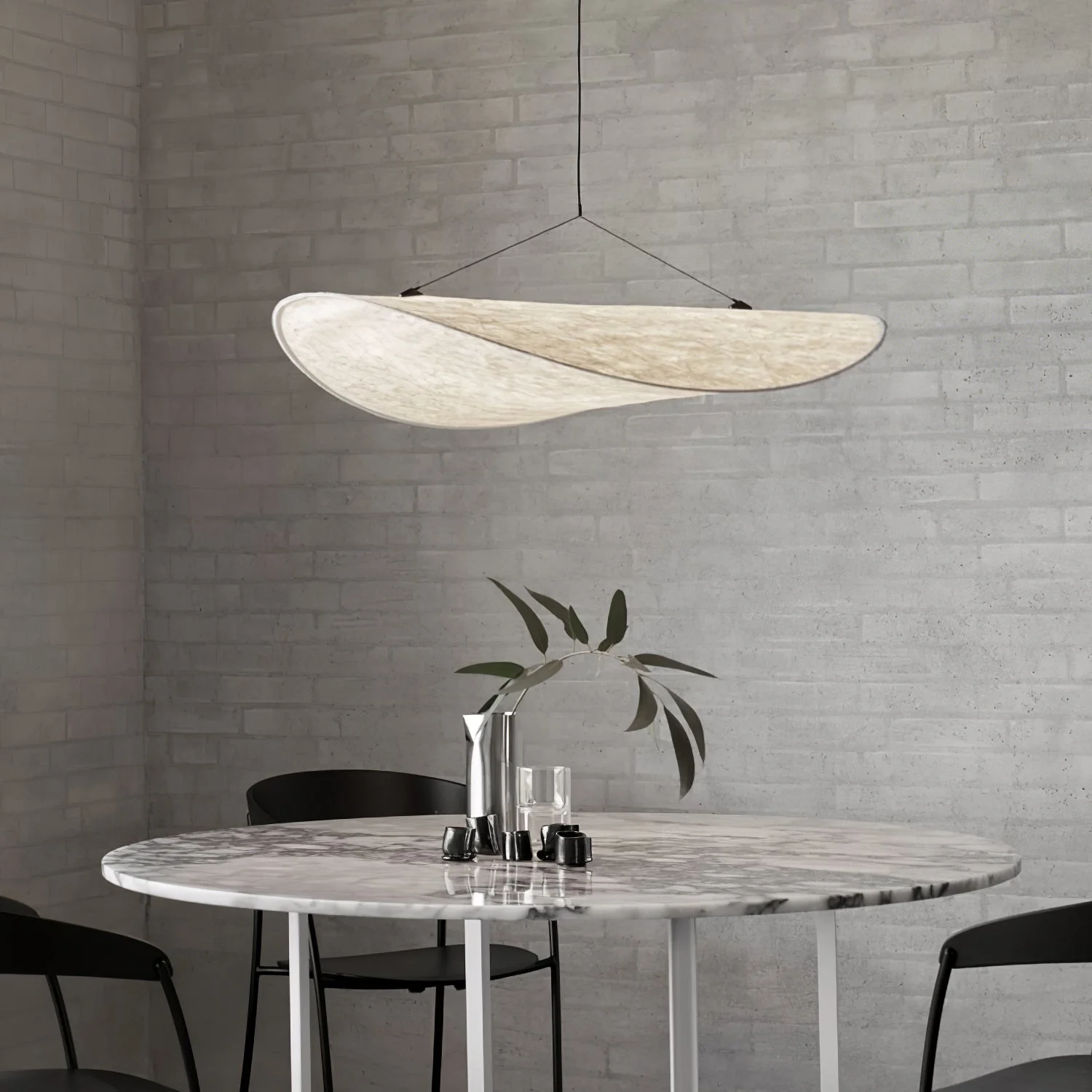 Sereca Paper & Glass Fiber Pendant Lamp - Image 2