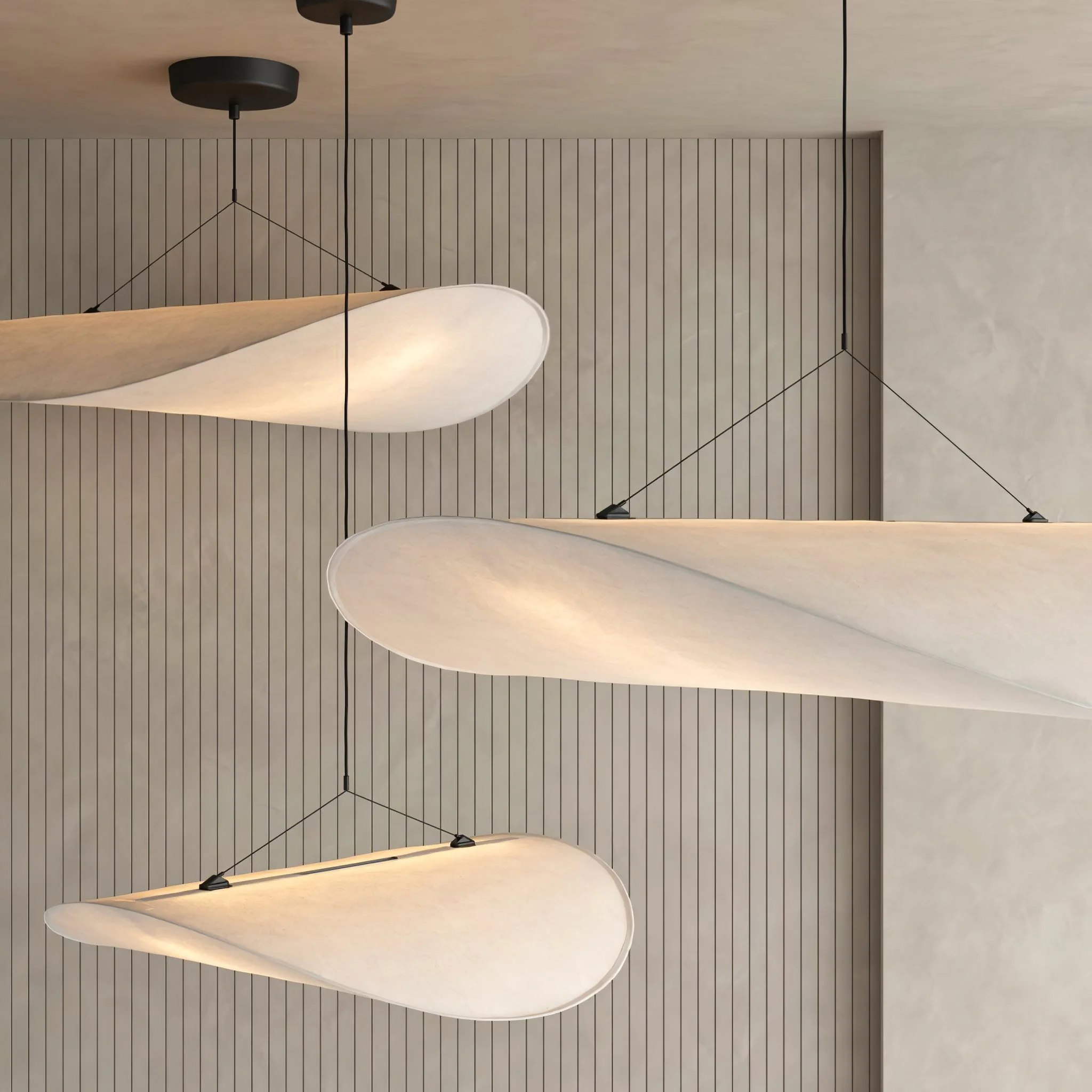 Sereca Paper & Glass Fiber Pendant Lamp - Image 29