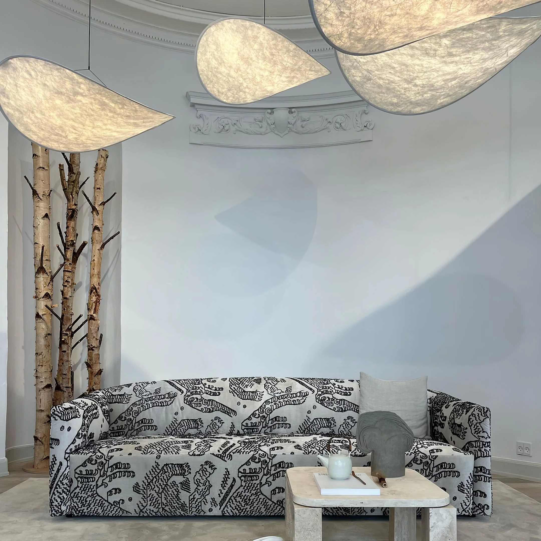 Sereca Paper & Glass Fiber Pendant Lamp - Image 32