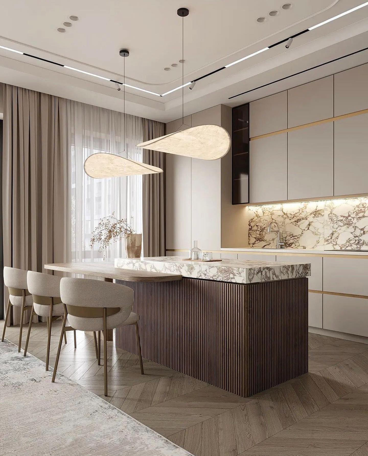Sereca Paper & Glass Fiber Pendant Lamp - Image 41