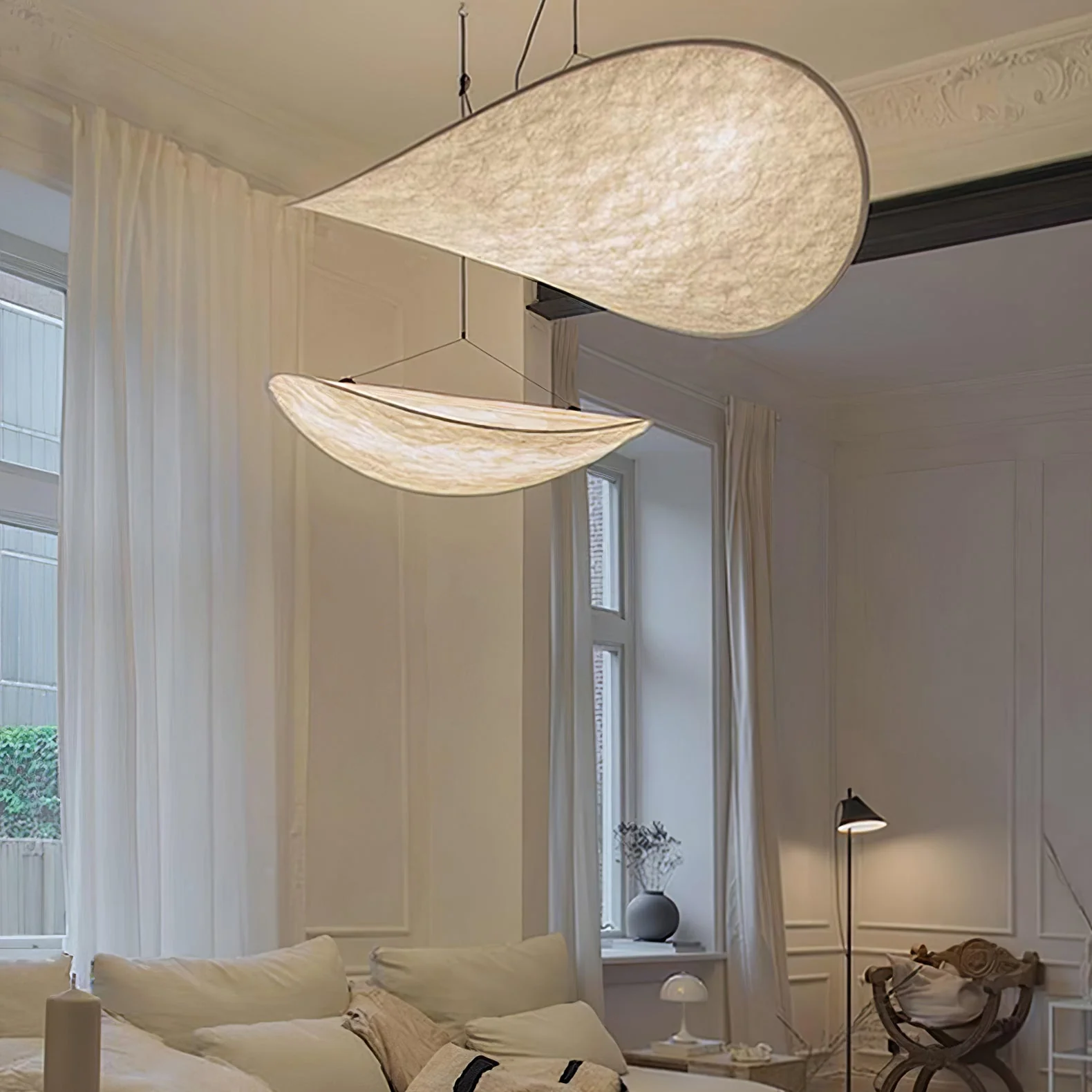 Sereca Paper & Glass Fiber Pendant Lamp - Image 50