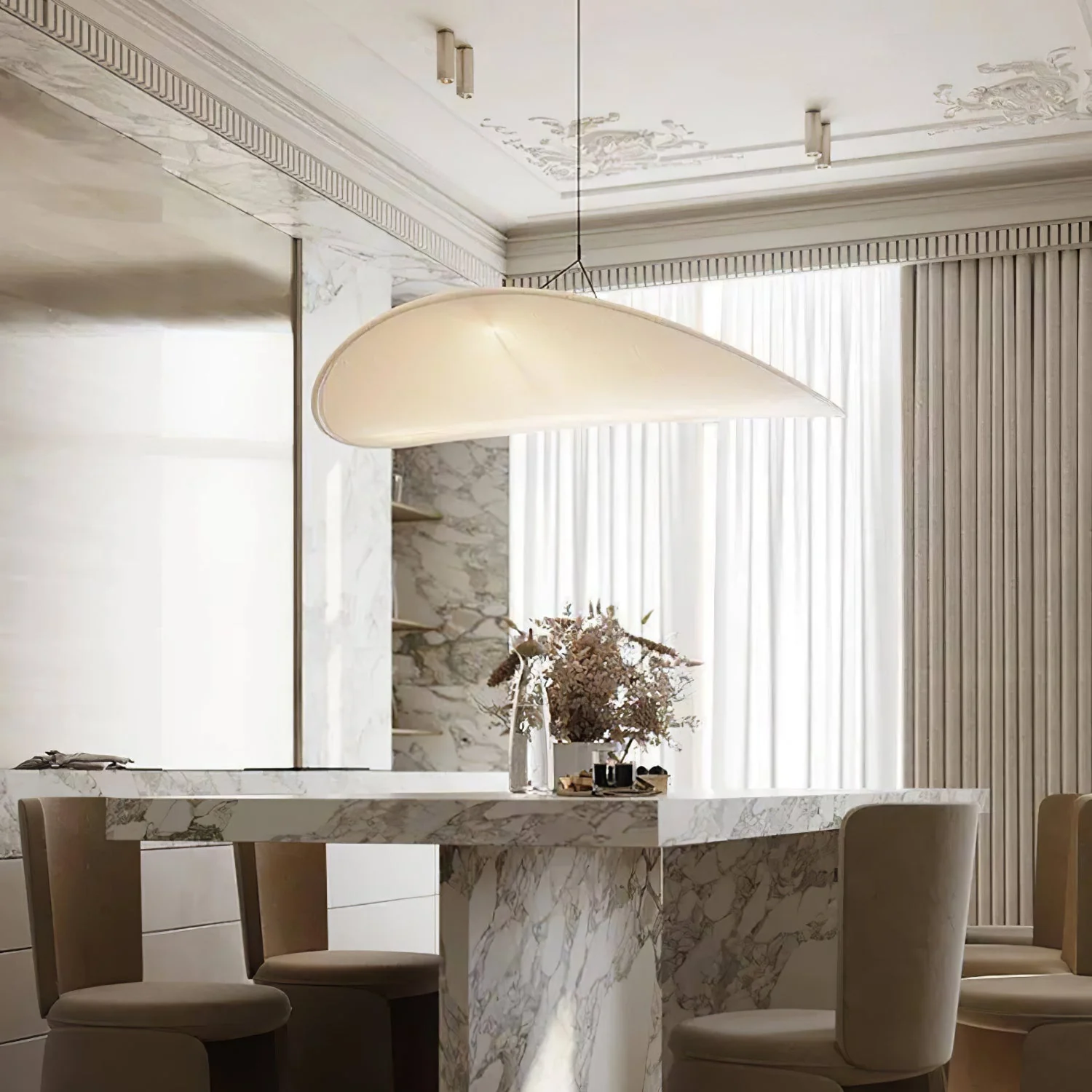 Sereca Paper & Glass Fiber Pendant Lamp - Image 51
