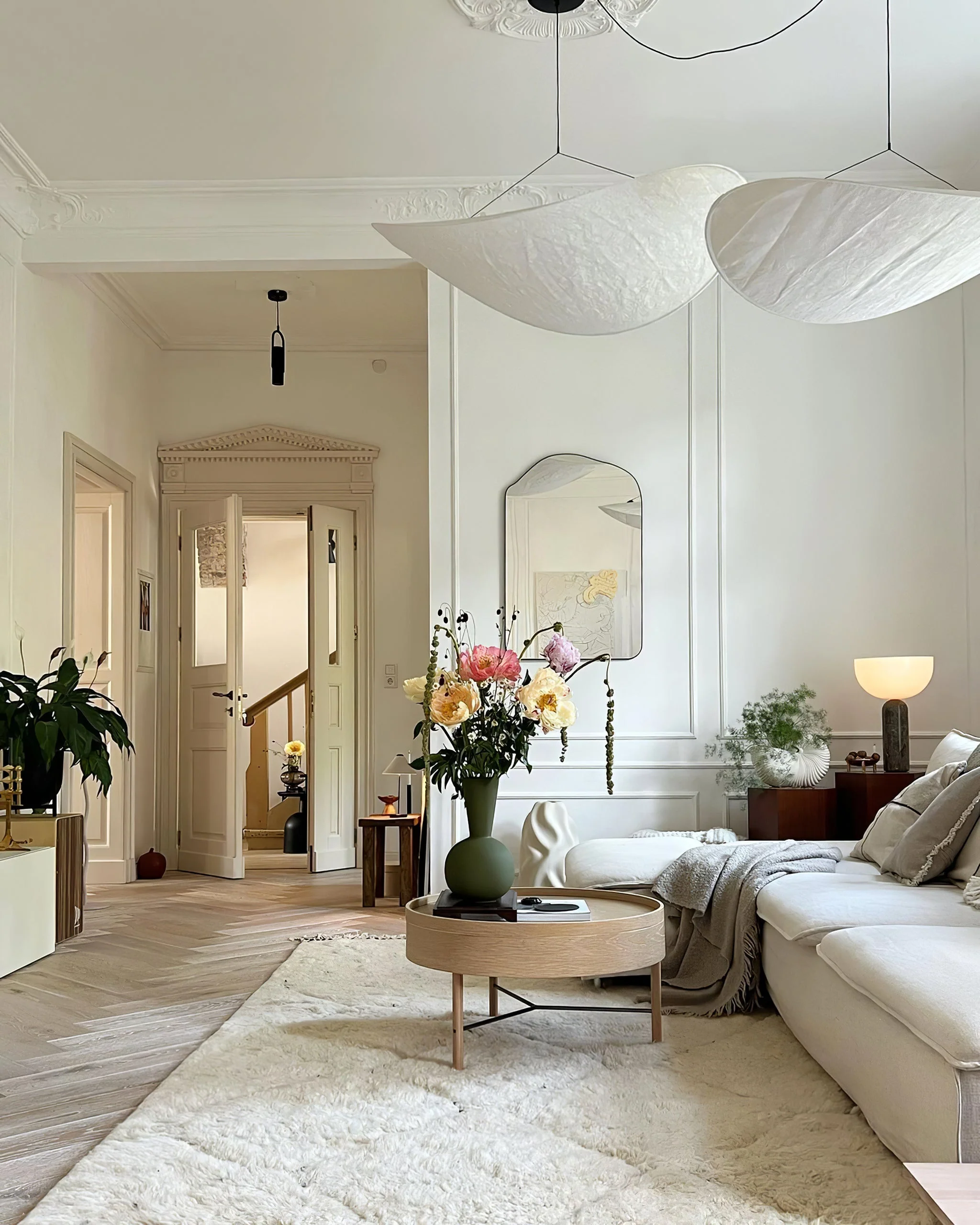 Sereca Paper & Glass Fiber Pendant Lamp - Image 6
