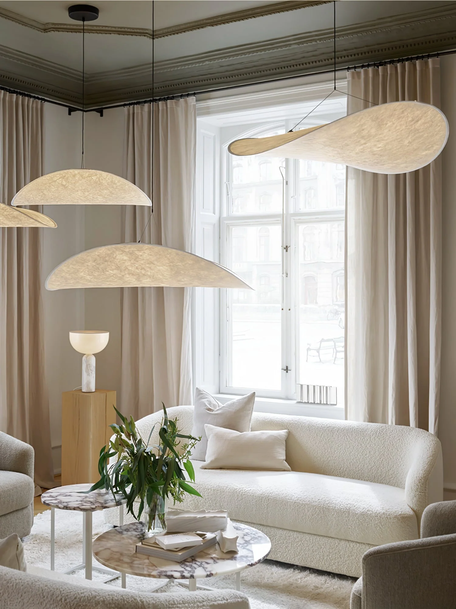 Sereca Paper & Glass Fiber Pendant Lamp - Image 64