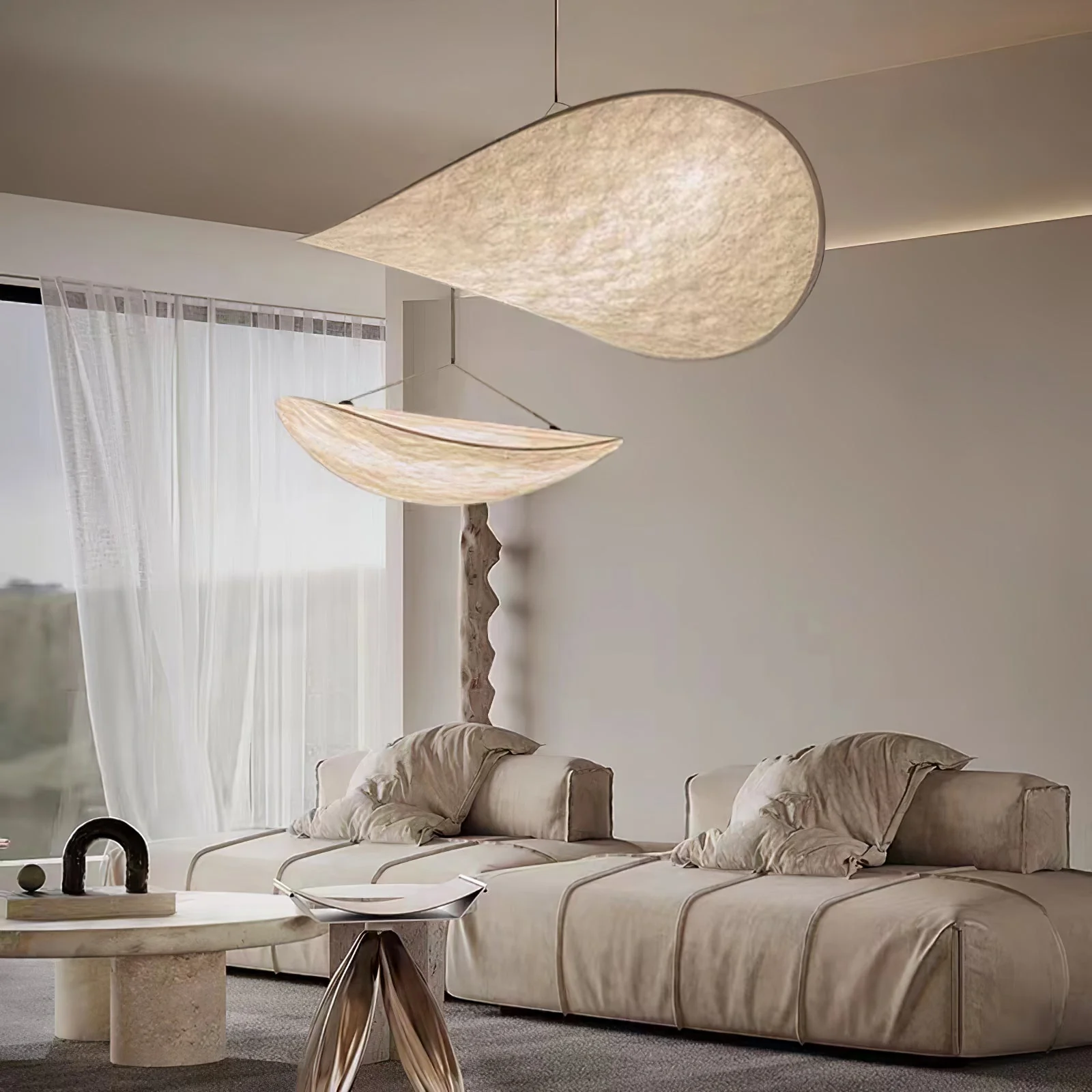 Sereca Paper & Glass Fiber Pendant Lamp - Image 65