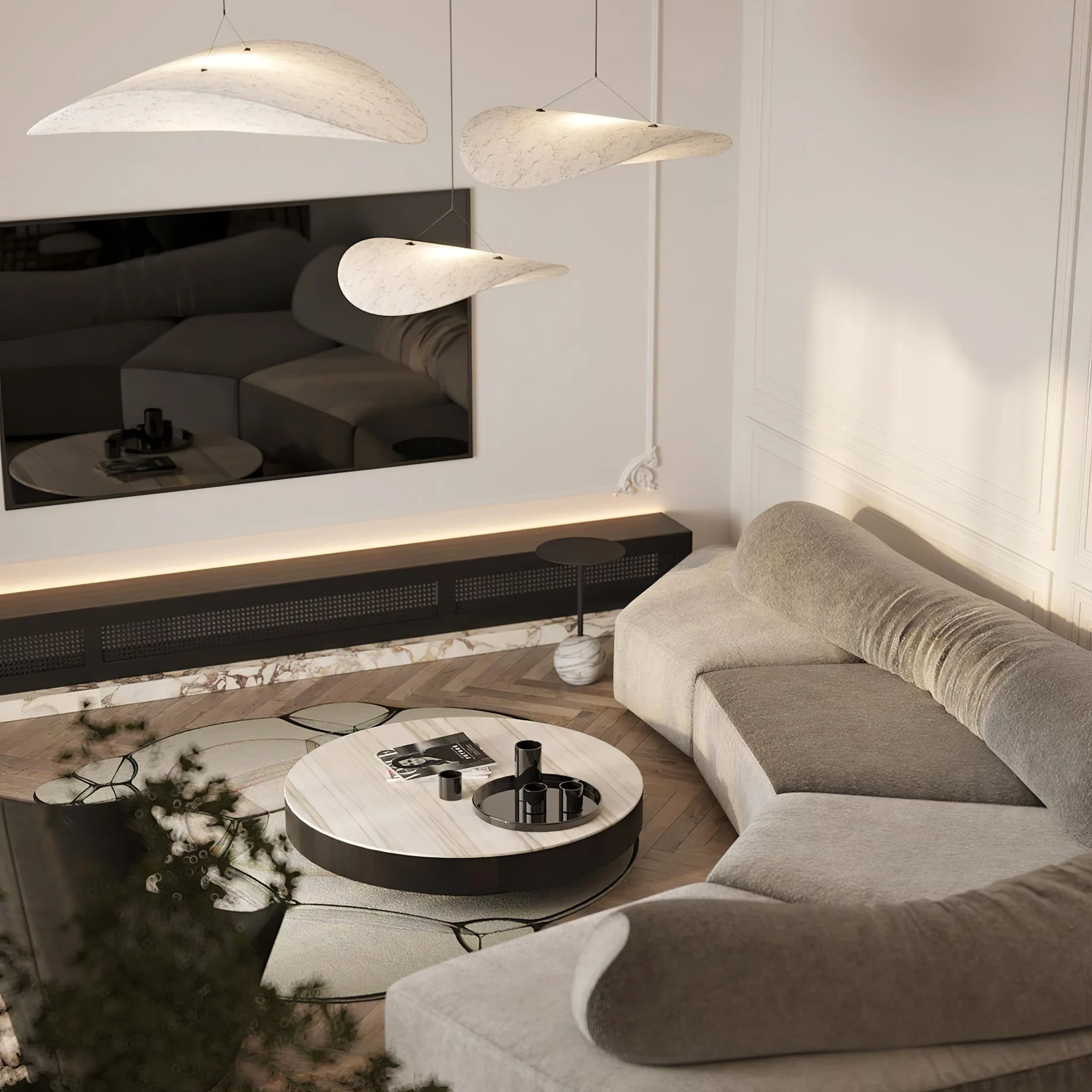 Sereca Paper & Glass Fiber Pendant Lamp - Image 79