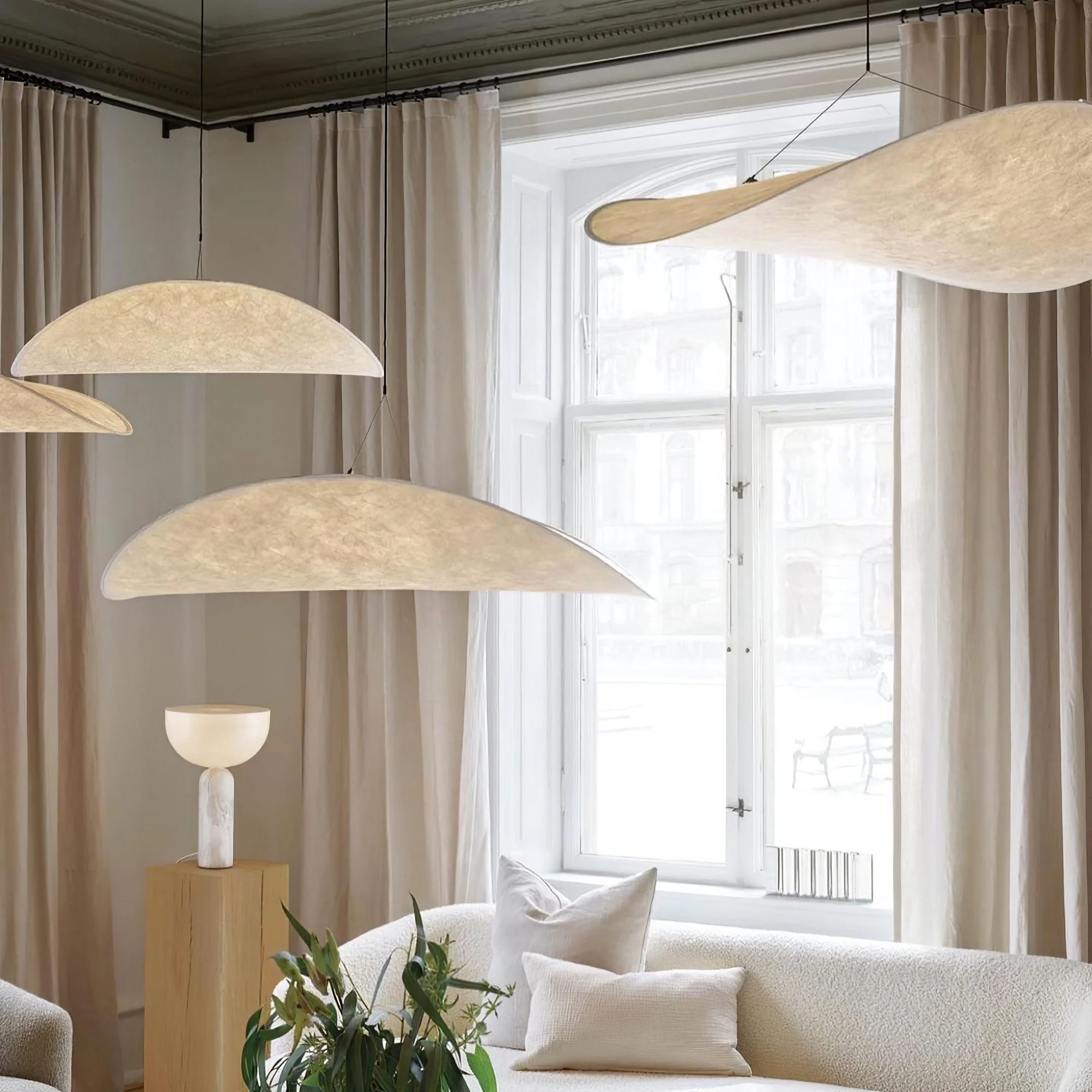 Sereca Paper & Glass Fiber Pendant Lamp - Image 83