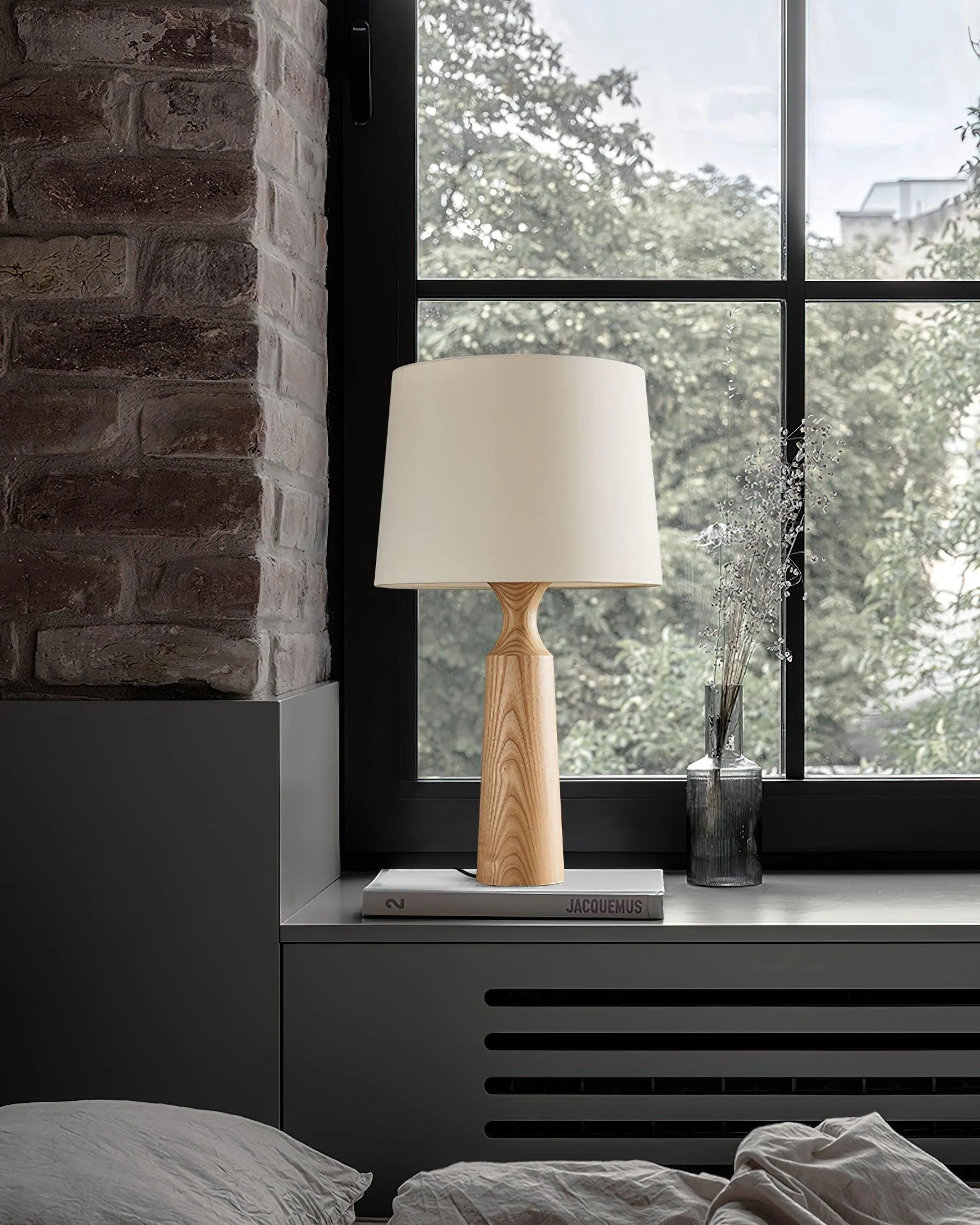 Seren Elegant Wood Table Lamp - Image 7