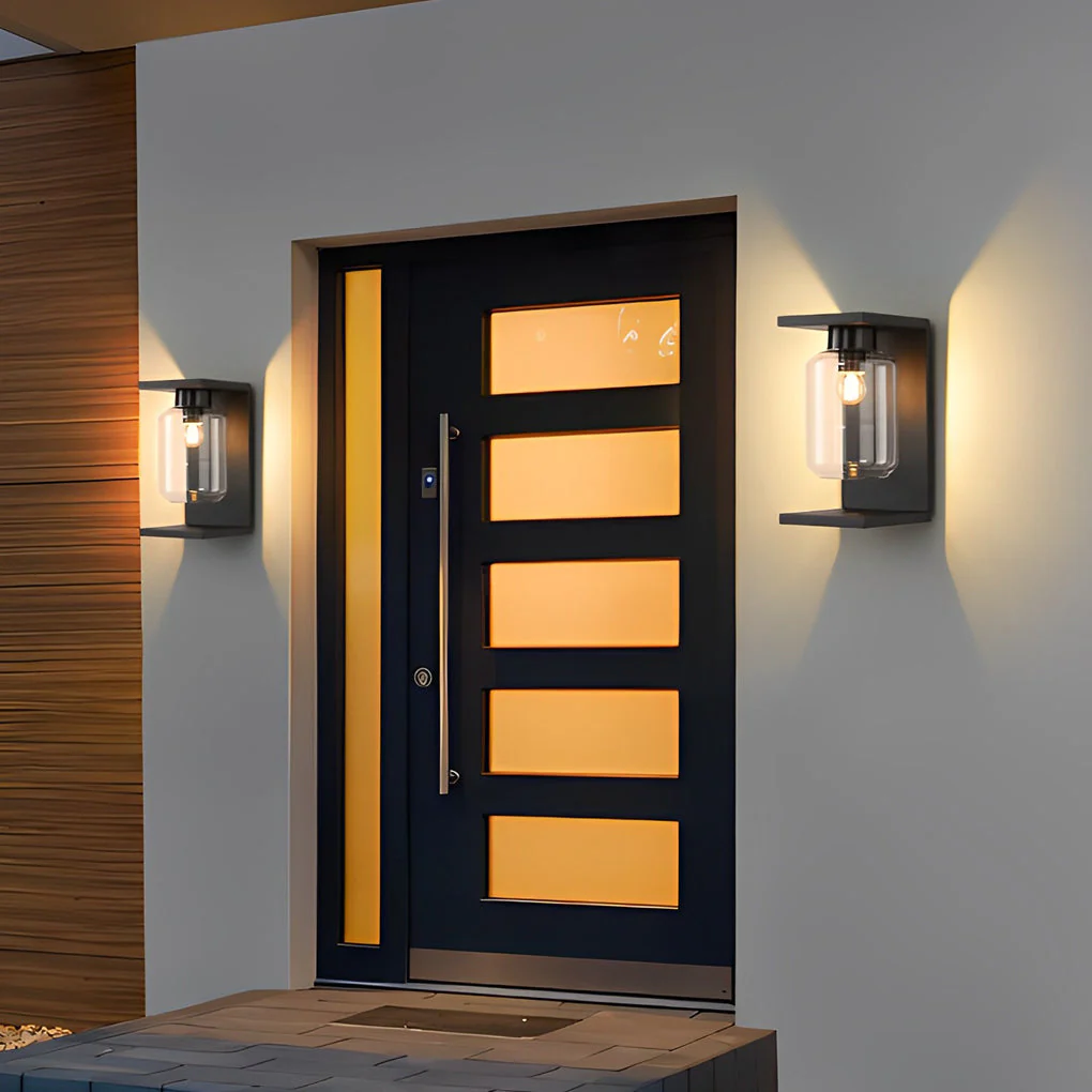 Serenay LED Modern Solar Glass Outdoor Wall Lights - Image 4