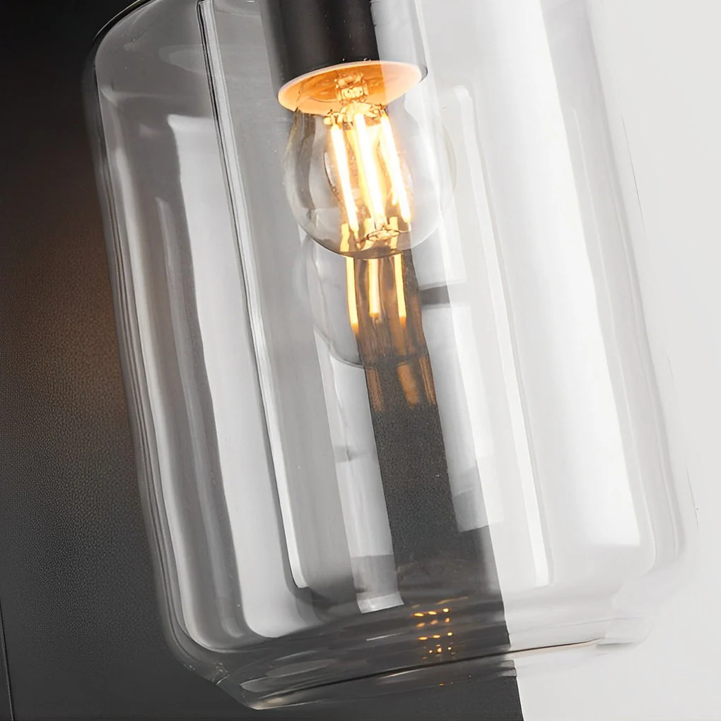Serenay LED Modern Solar Glass Outdoor Wall Lights - Image 5