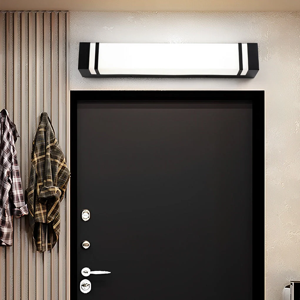 Serene Rectangle Modern LED Outdoor Wall Light - Image 2