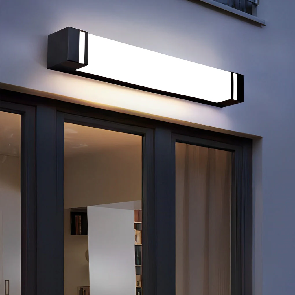 Serene Rectangle Modern LED Outdoor Wall Light - Image 3