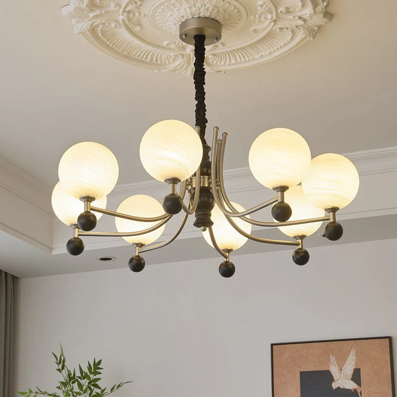 Serenus Traditional Sphere Wood Chandelier - Image 10