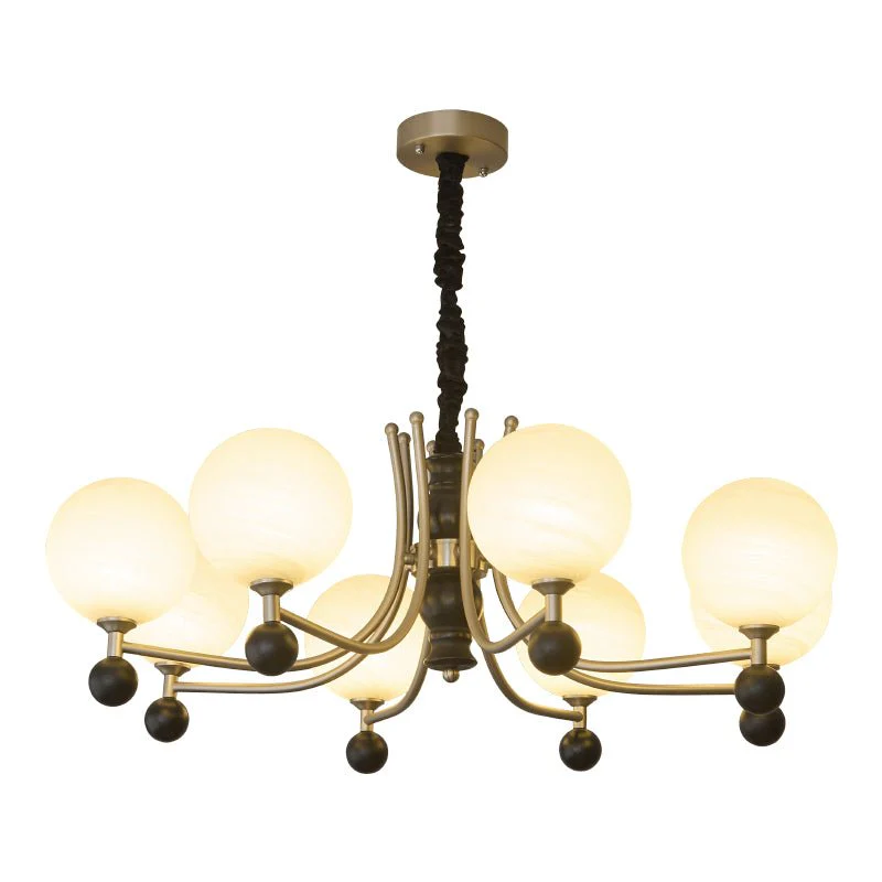 Serenus Traditional Sphere Wood Chandelier - Image 14