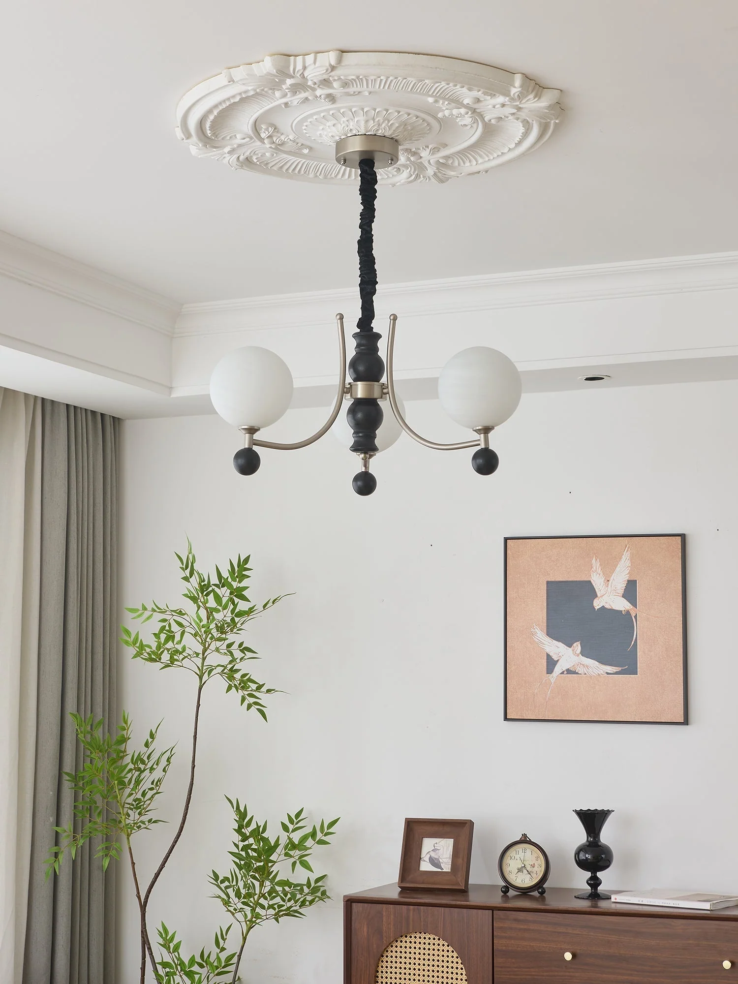 Serenus Traditional Sphere Wood Chandelier - Image 22