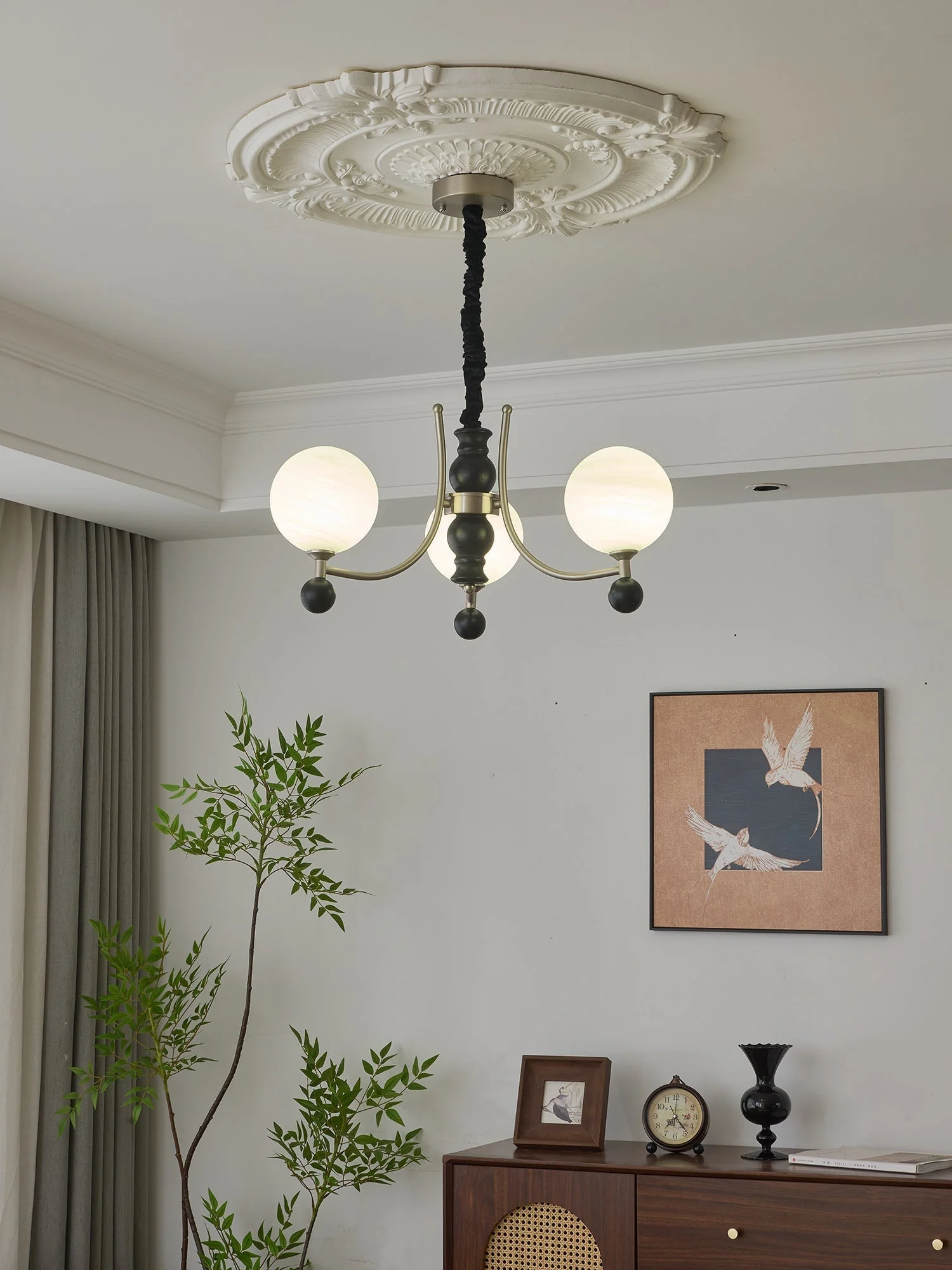 Serenus Traditional Sphere Wood Chandelier - Image 24