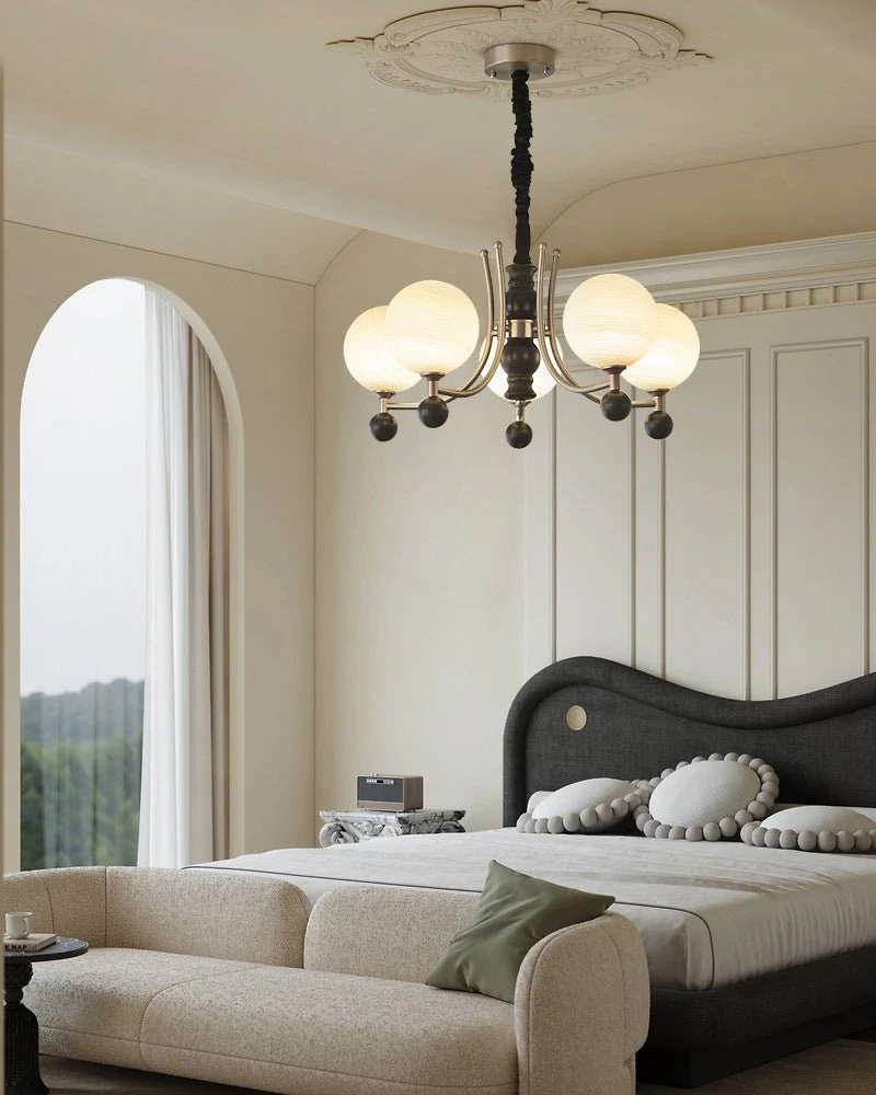 Serenus Traditional Sphere Wood Chandelier - Image 30