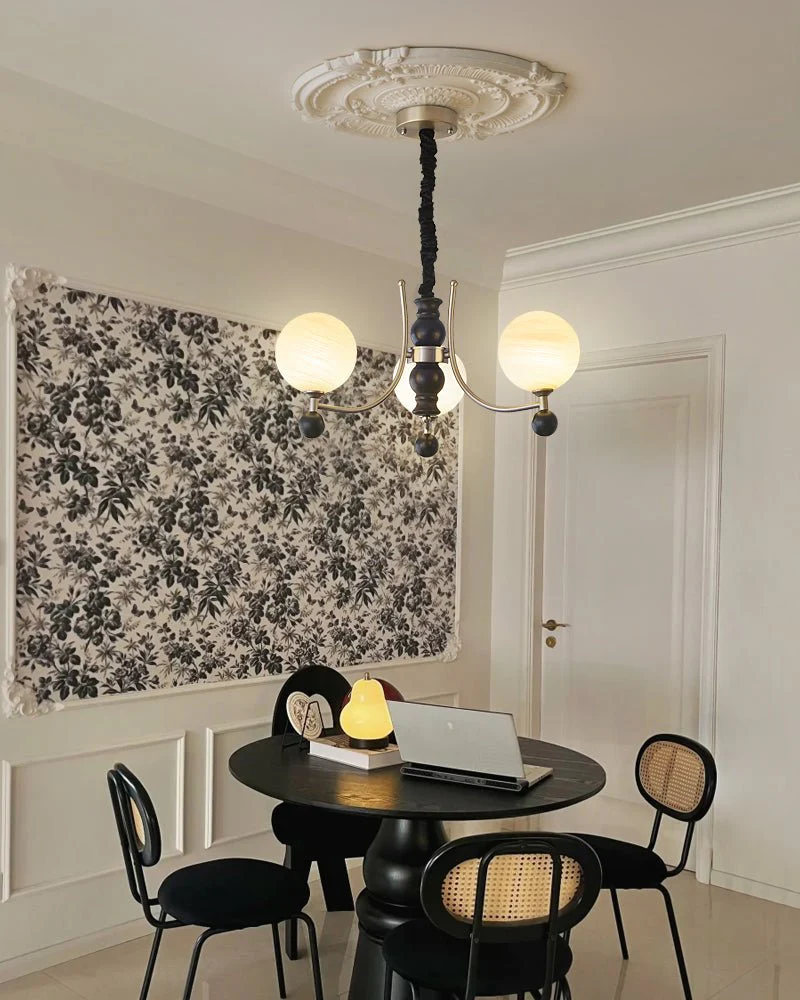 Serenus Traditional Sphere Wood Chandelier - Image 31
