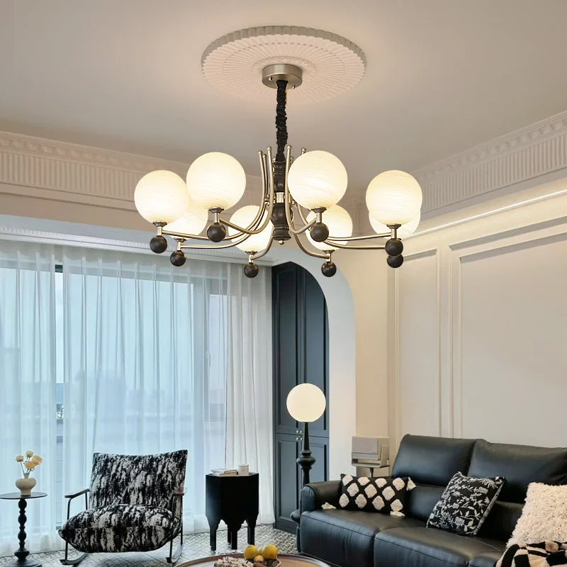 Serenus Traditional Sphere Wood Chandelier - Image 8