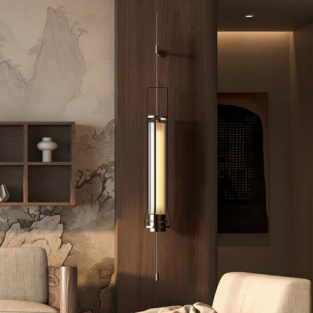 Shamus Modern Minimalist Cylinder Glass Sconce Wall Lamp - Image 6