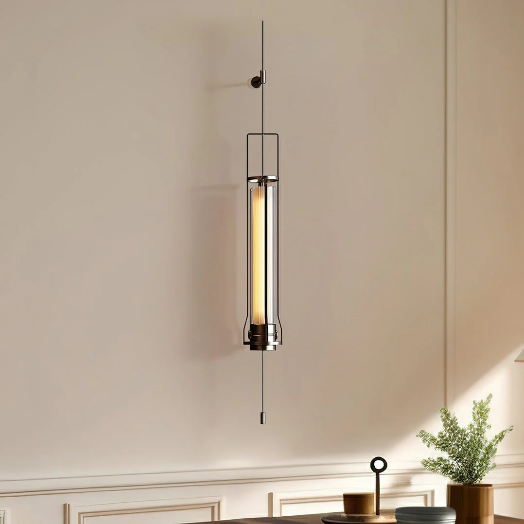 Shamus Modern Minimalist Cylinder Glass Sconce Wall Lamp - Image 7