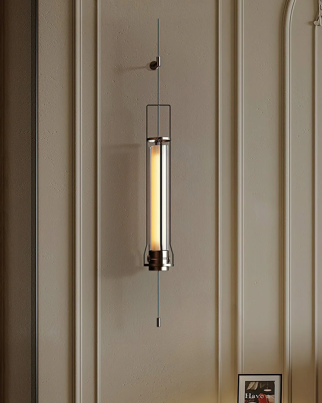 Shamus Modern Minimalist Cylinder Glass Sconce Wall Lamp - Image 8