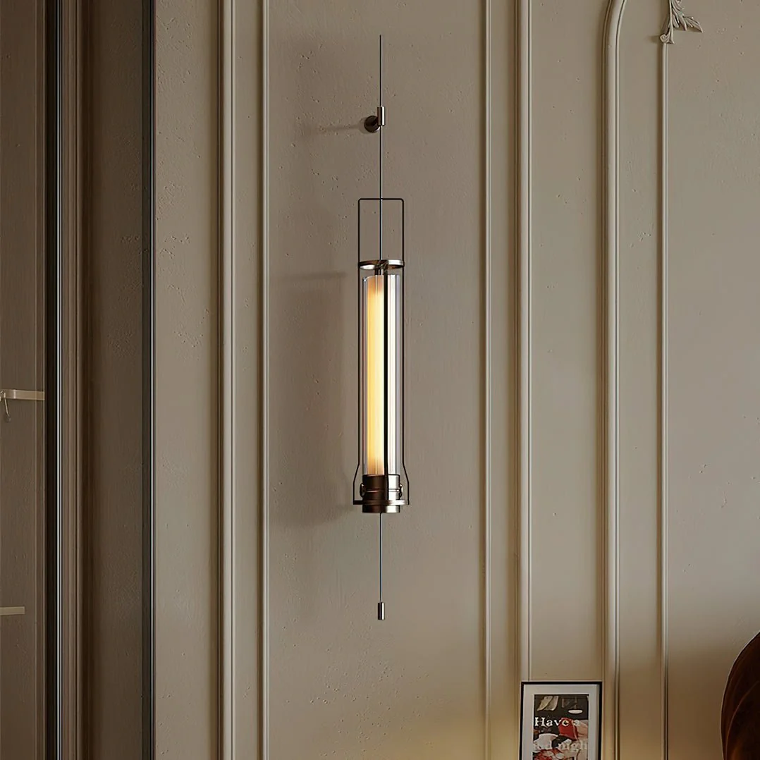 Shamus Modern Minimalist Cylinder Glass Sconce Wall Lamp - Image 9