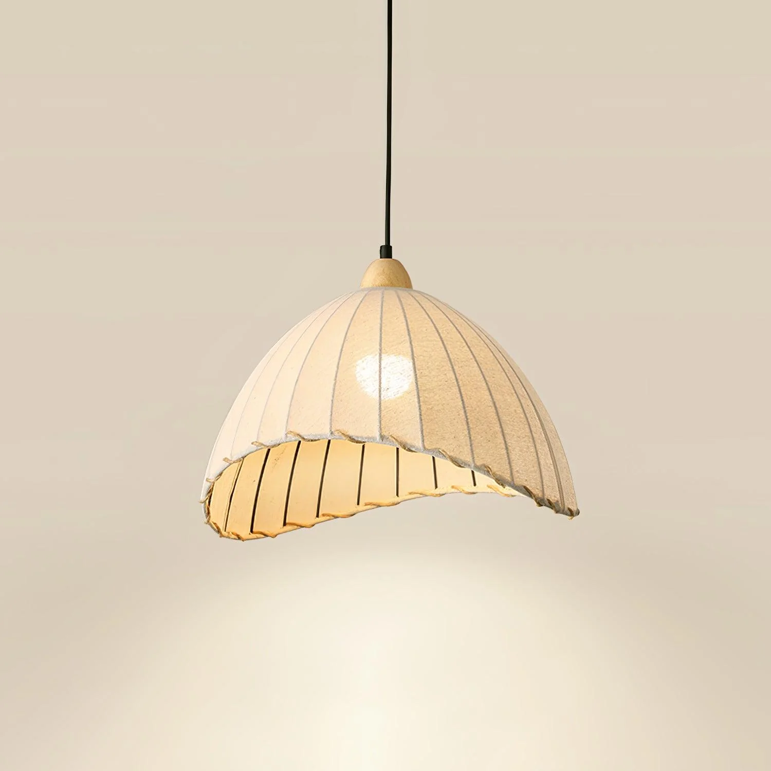 Shell Minimalist Wood Pendant Lamp - Image 20