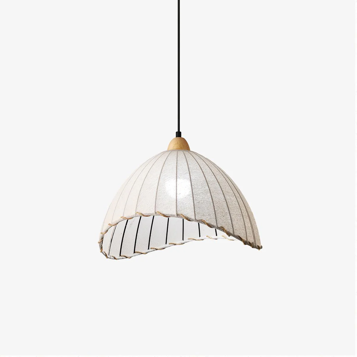 Shell Minimalist Wood Pendant Lamp - Image 35