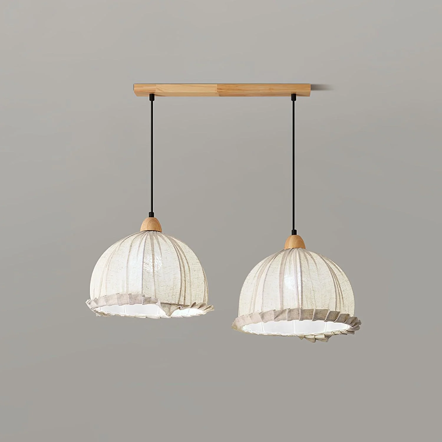 Shell Minimalist Wood Pendant Lamp - Image 50