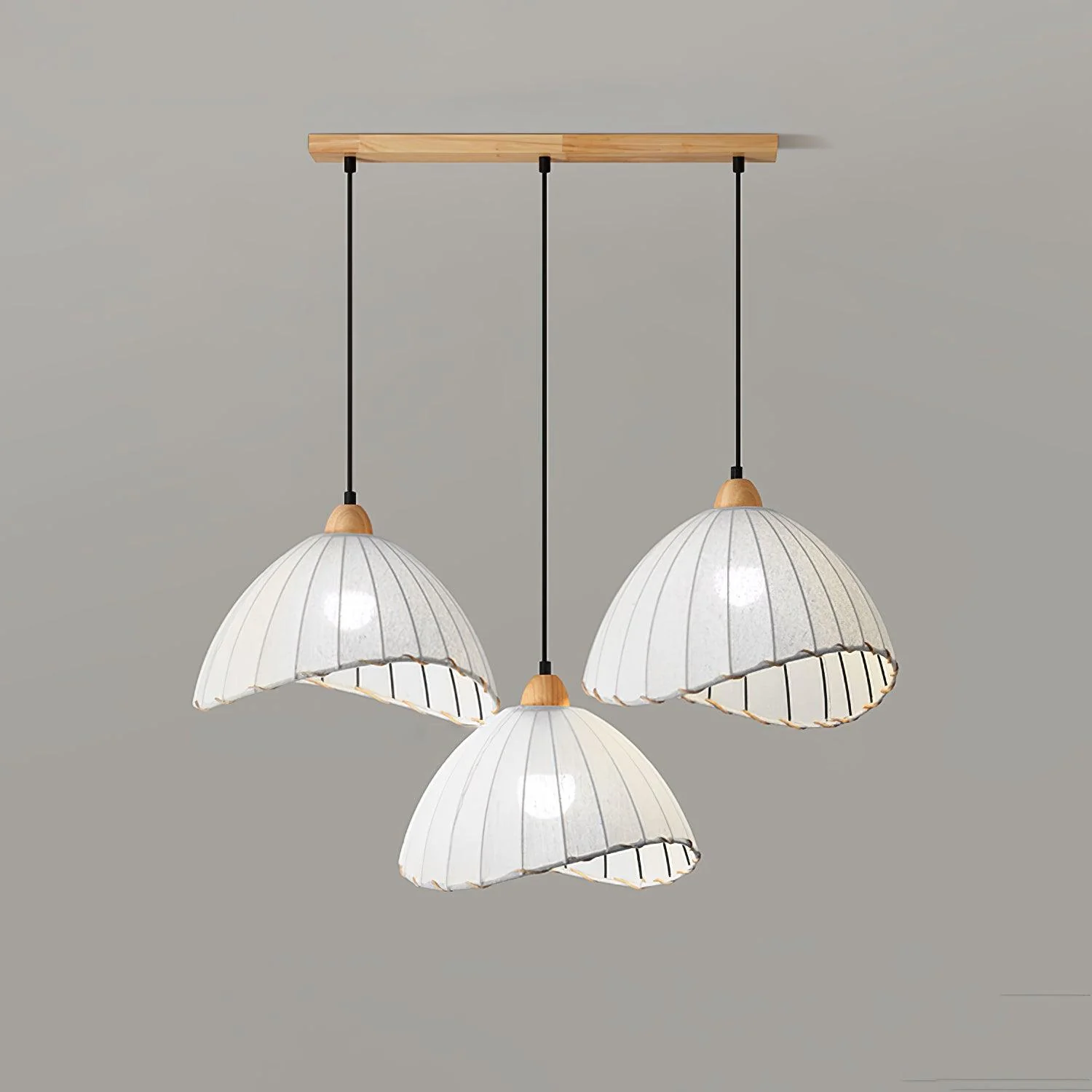 Shell Minimalist Wood Pendant Lamp - Image 51