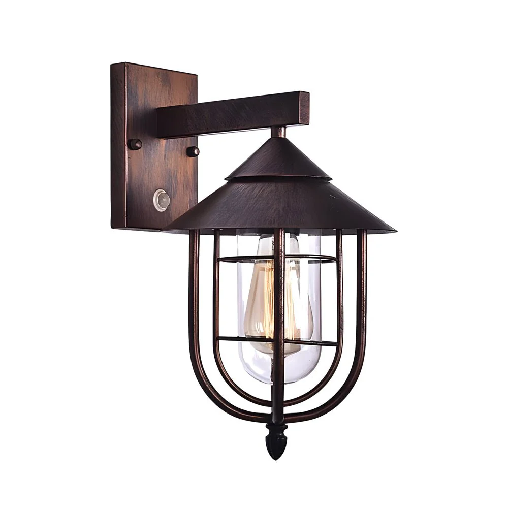 Sheridan Retro Sensor Glass Modern Outdoor Wall Lights - Image 9