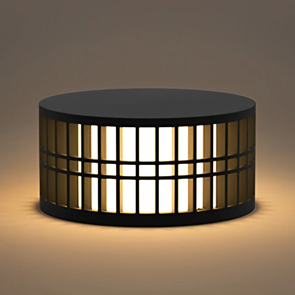 Shining Round Creative LED Modern Steel Outdoor Fence Post Lights - Image 2