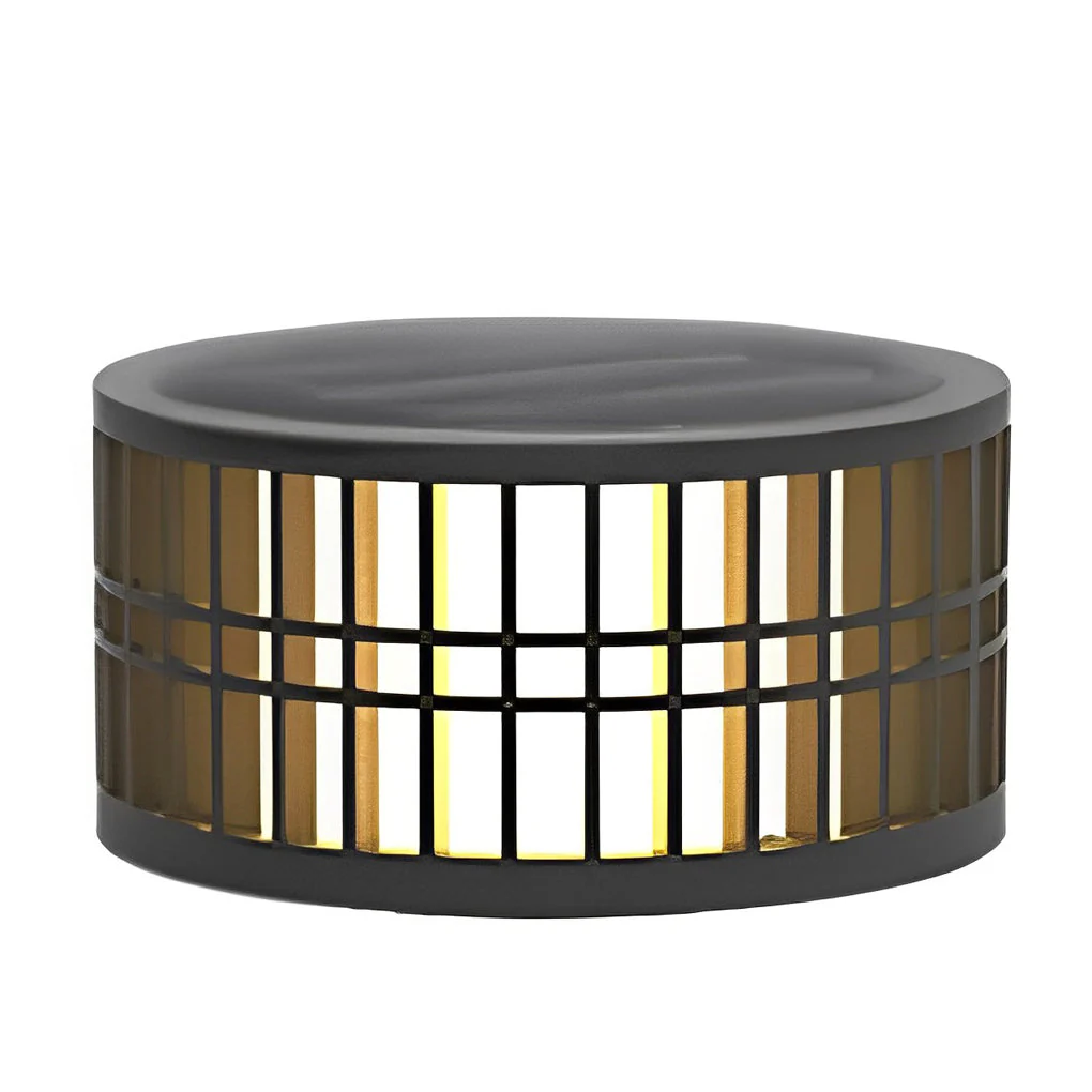 Shining Round Creative LED Modern Steel Outdoor Fence Post Lights - Image 4