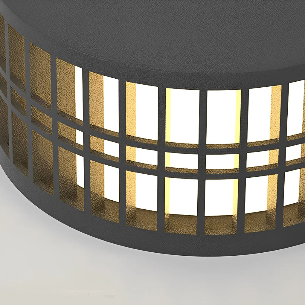 Shining Round Creative LED Modern Steel Outdoor Fence Post Lights - Image 5