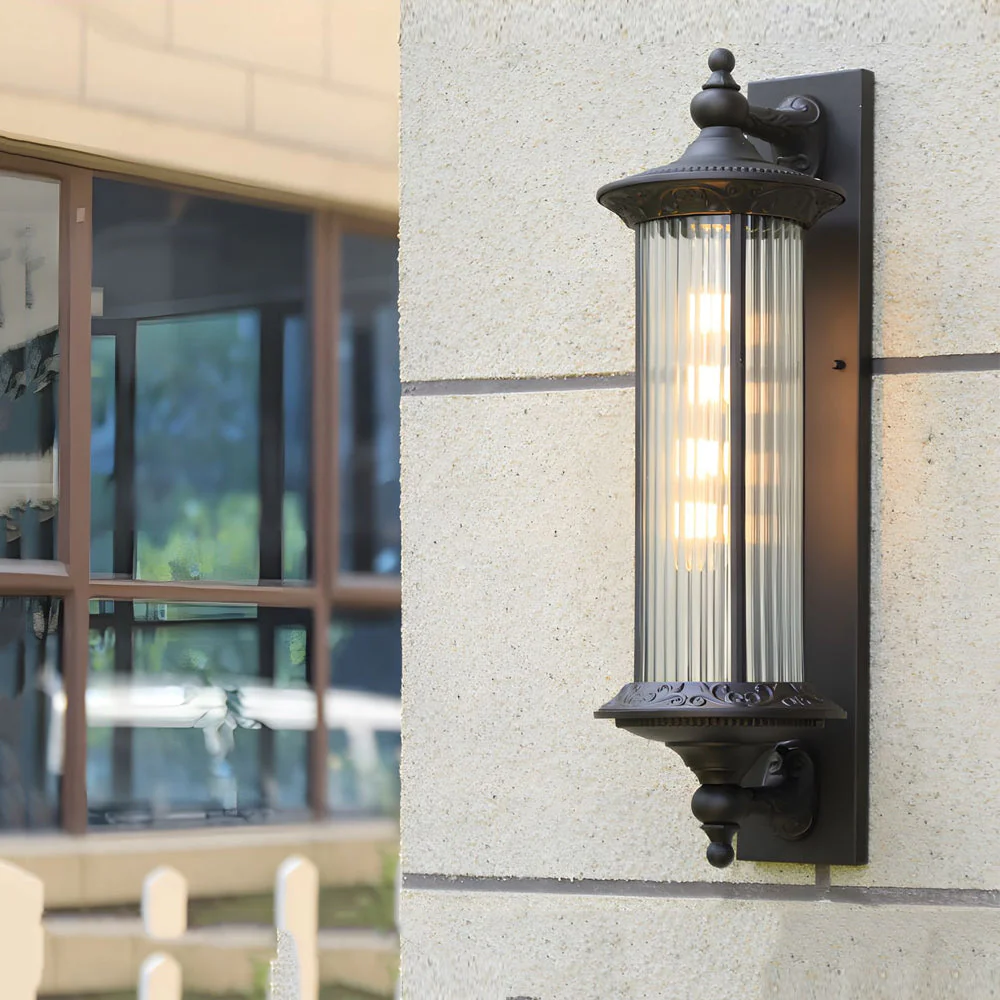 Silas Coffee Gold Vintage Outdoor Wall Lights