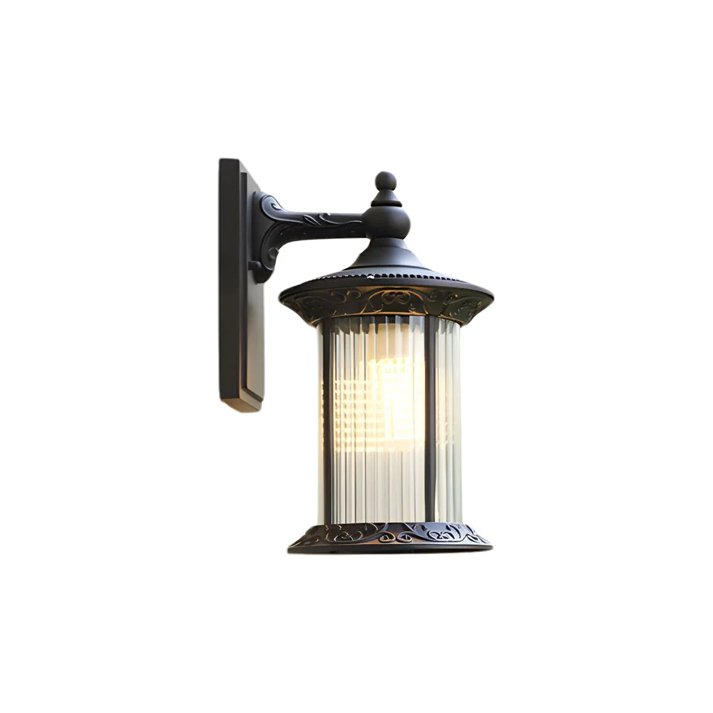 Silas Coffee Gold Vintage Outdoor Wall Lights - Image 7