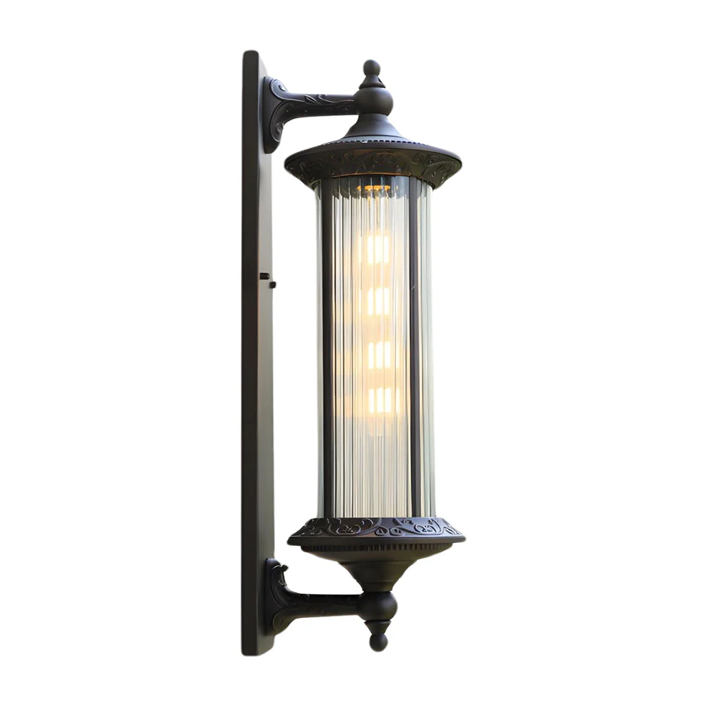 Silas Coffee Gold Vintage Outdoor Wall Lights - Image 8