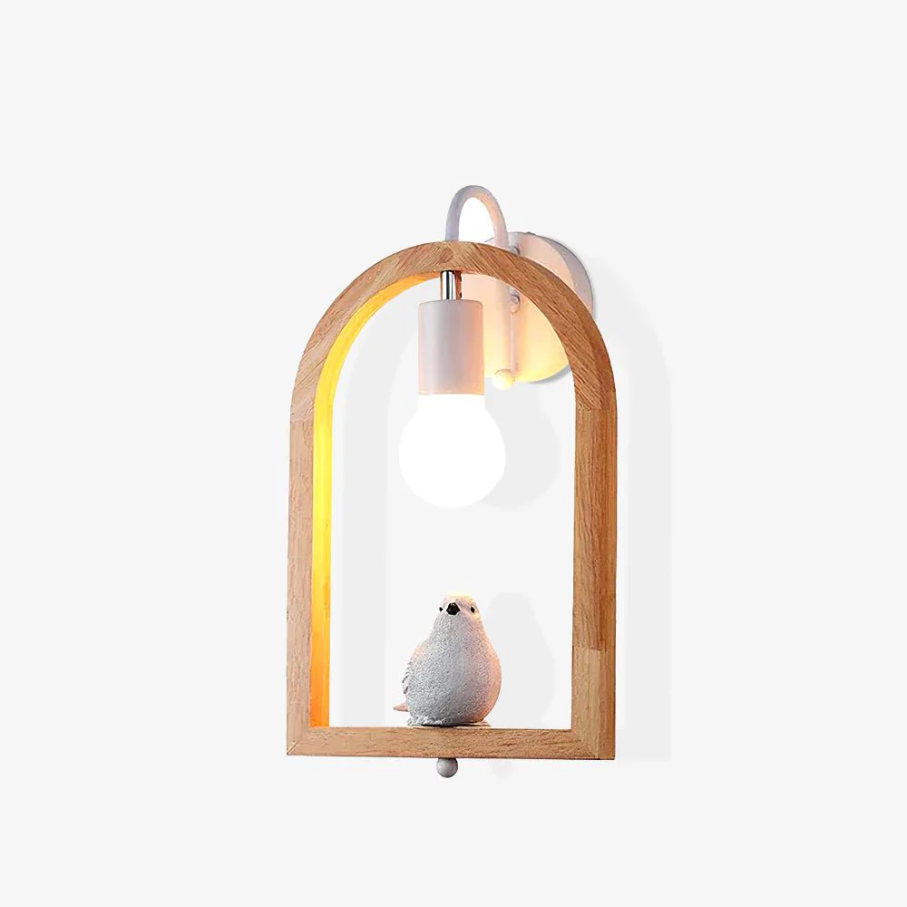 Silo Nordic Art Bird Resin Wall Light - Image 2