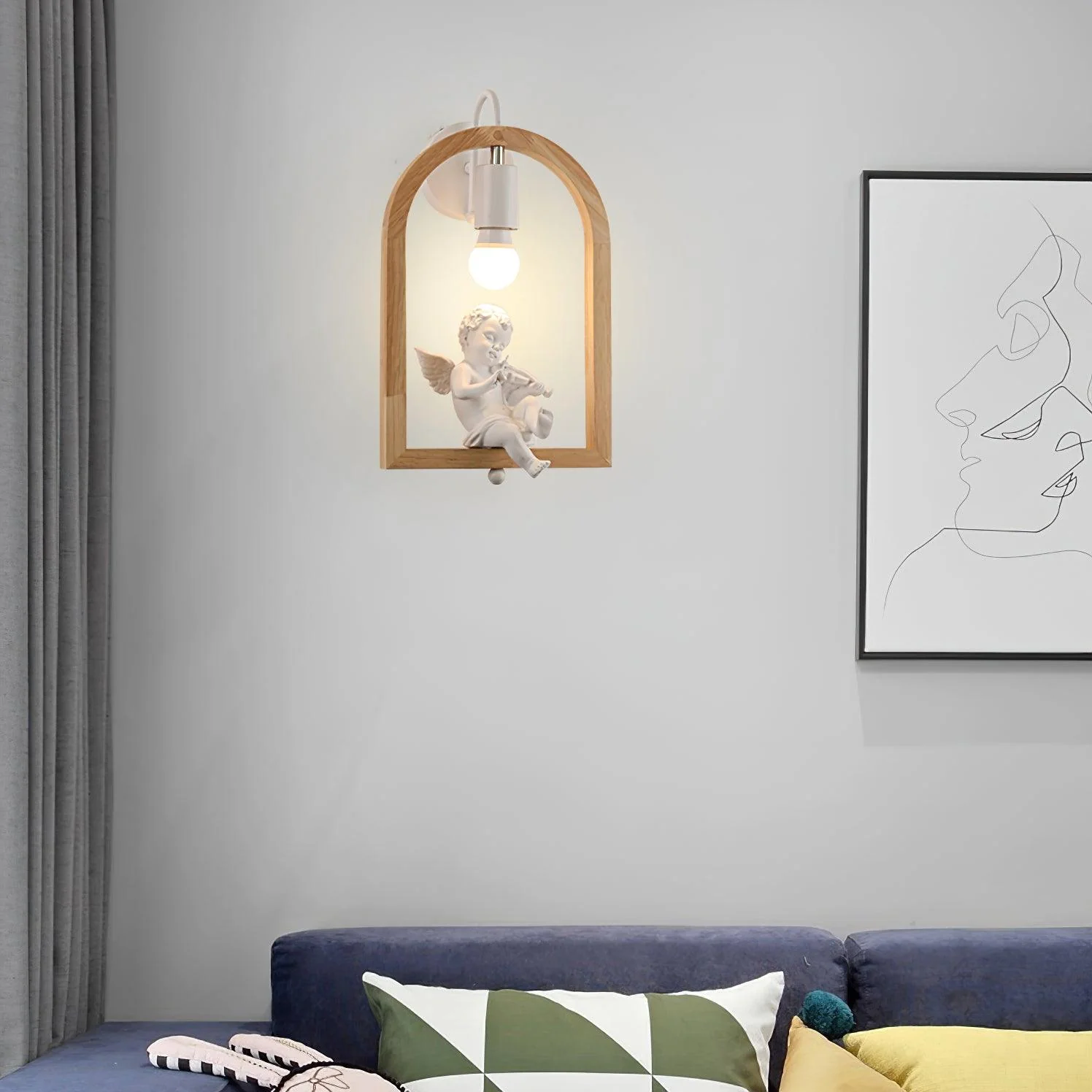 Silo Nordic Art Bird Resin Wall Light - Image 7