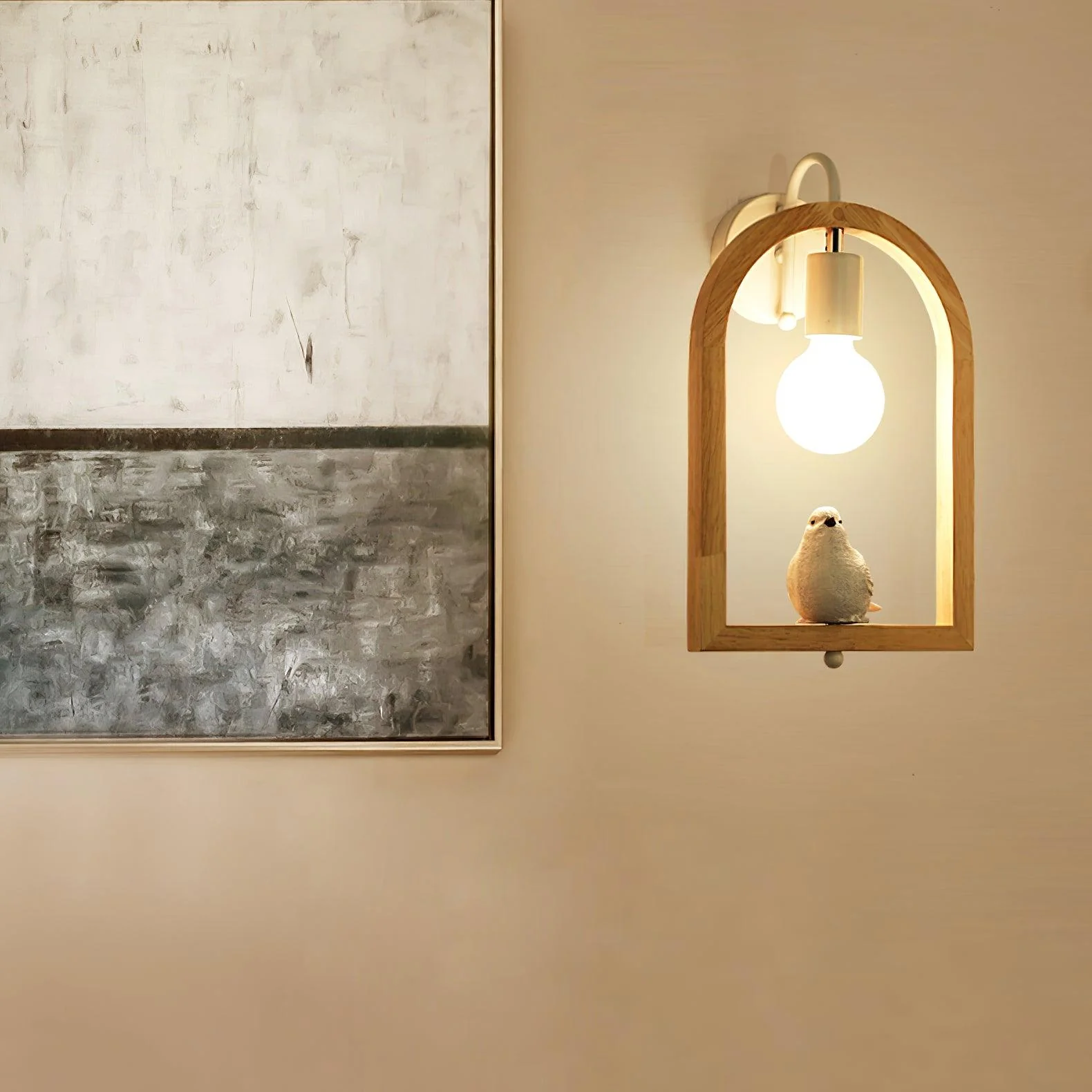 Silo Nordic Art Bird Resin Wall Light - Image 8