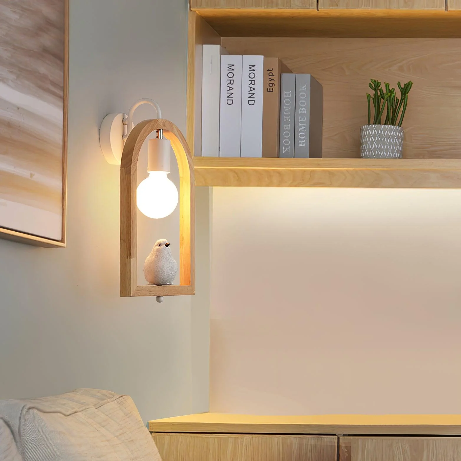 Silo Nordic Art Bird Resin Wall Light - Image 9