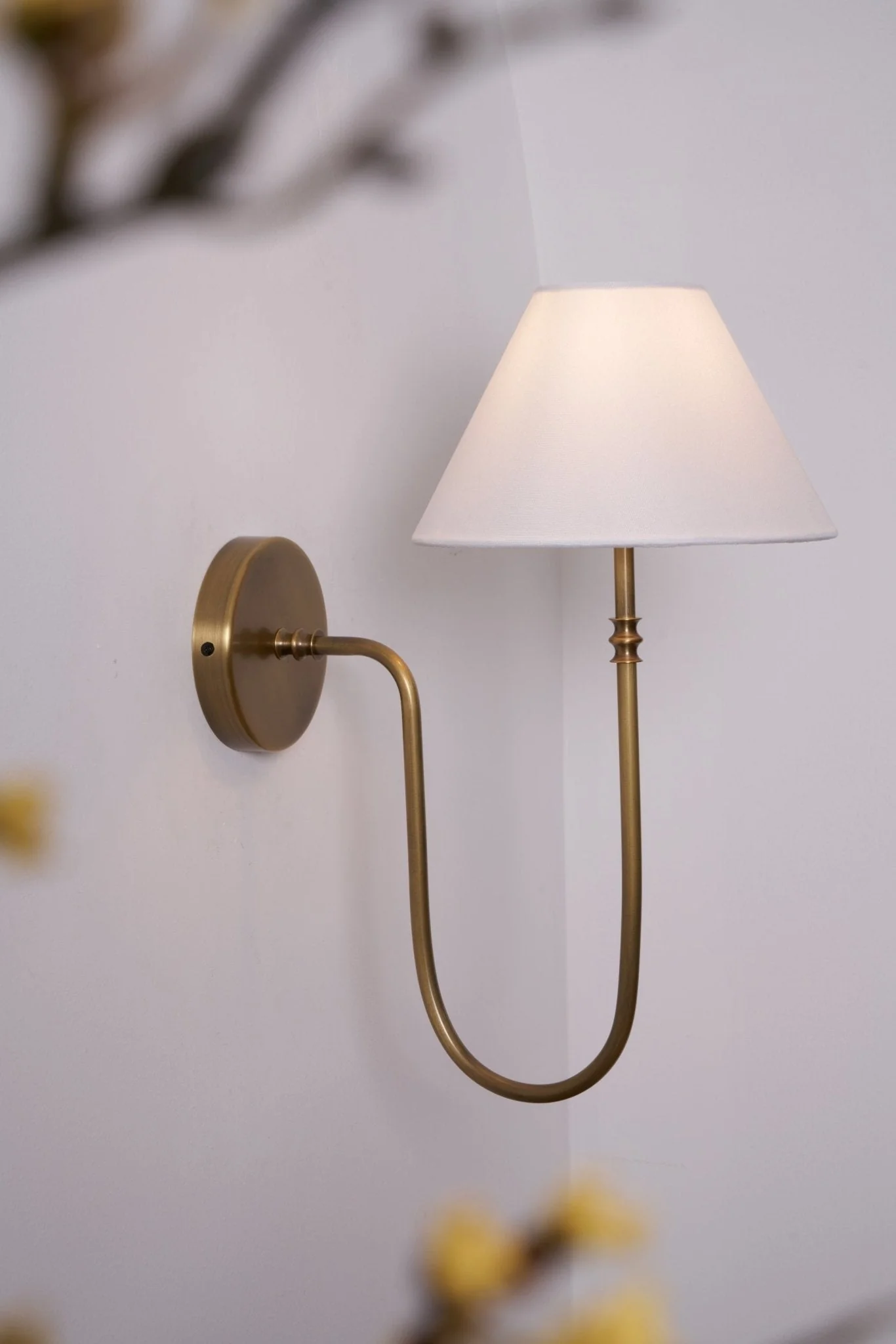 Silvery Vintage Industrial Fabric Wall Light - Image 17