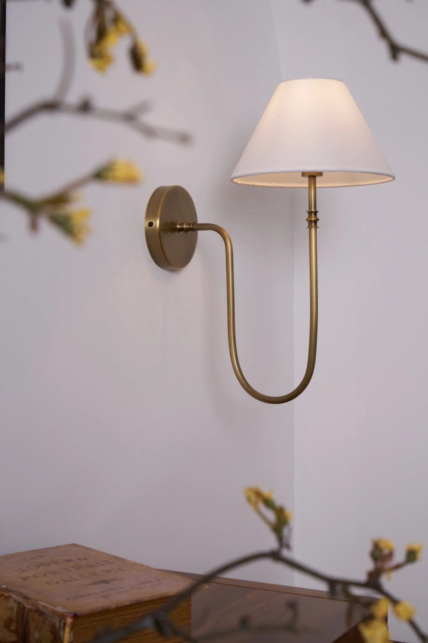 Silvery Vintage Industrial Fabric Wall Light - Image 18