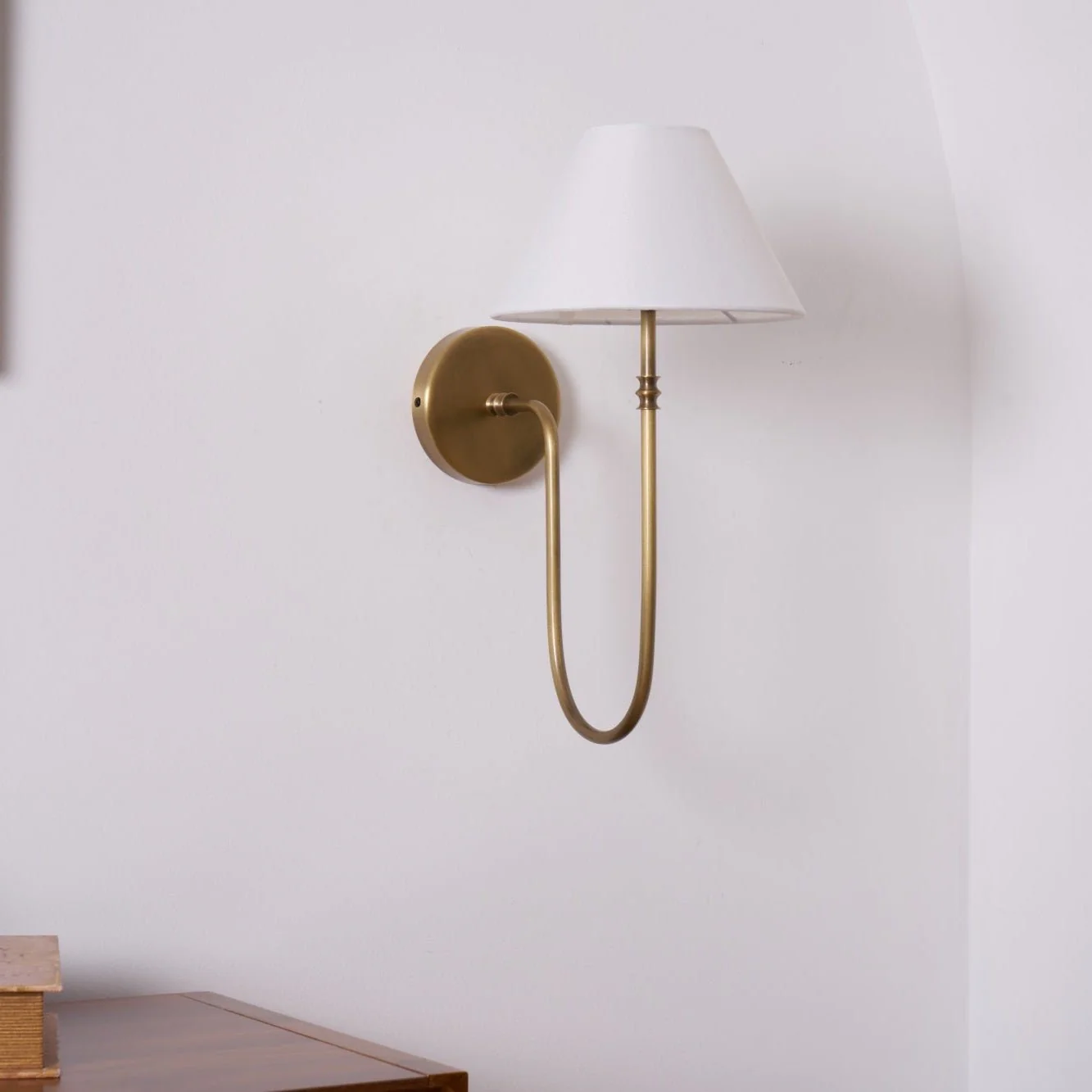 Silvery Vintage Industrial Fabric Wall Light - Image 20